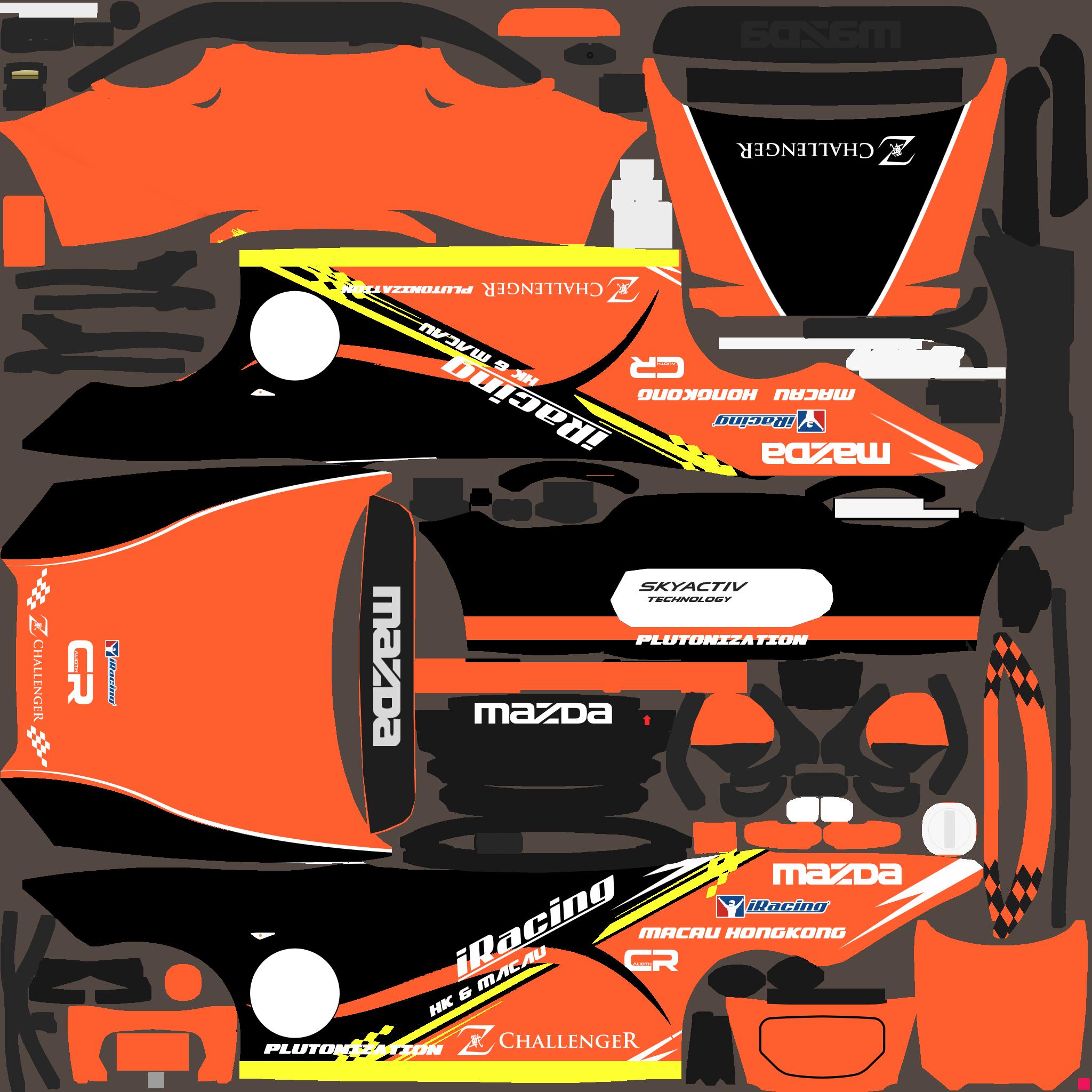 Z Challenger IRacing MX5 League Mazda MX5 Orange By Calix Poon