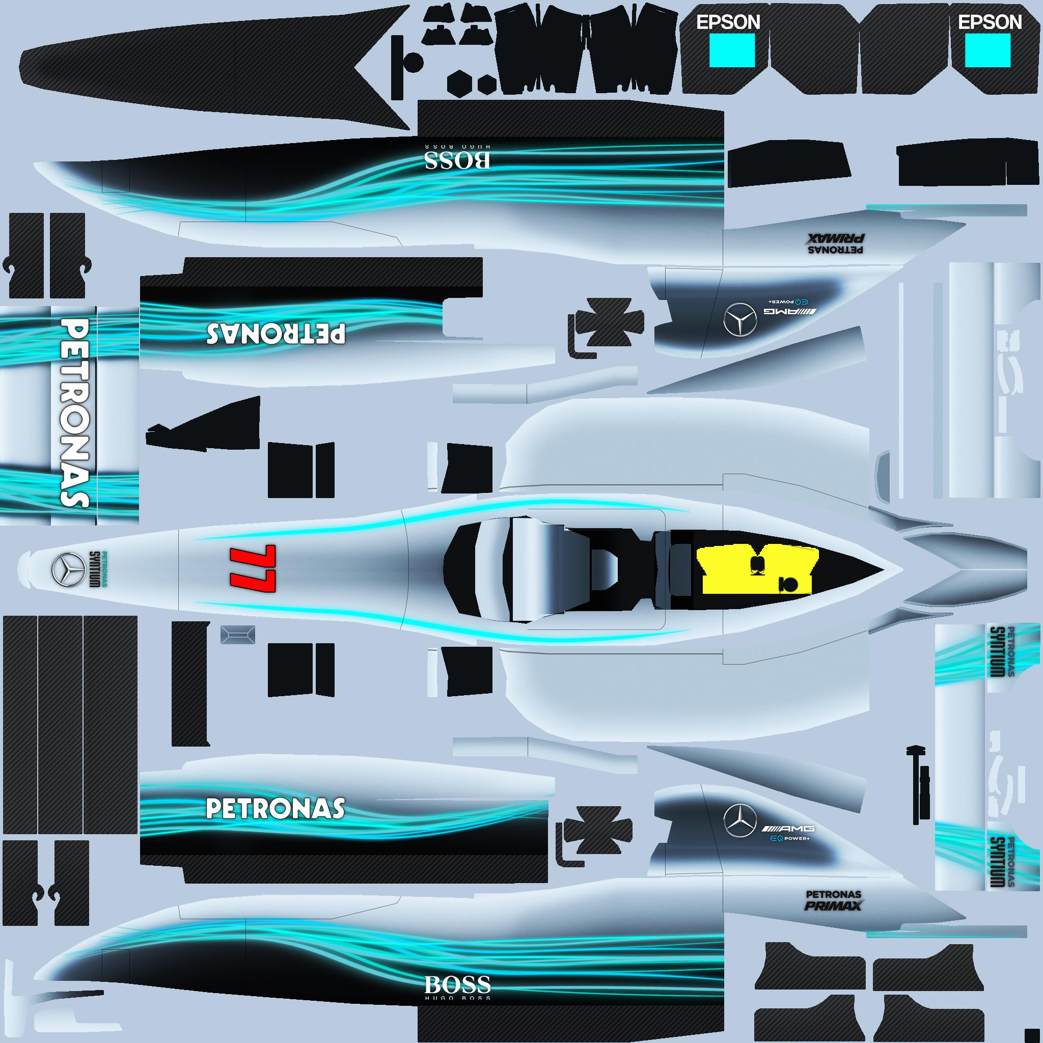 2017 Mercedes AMG F1 W08 EQ Power+ by Justin S Davis - Trading Paints