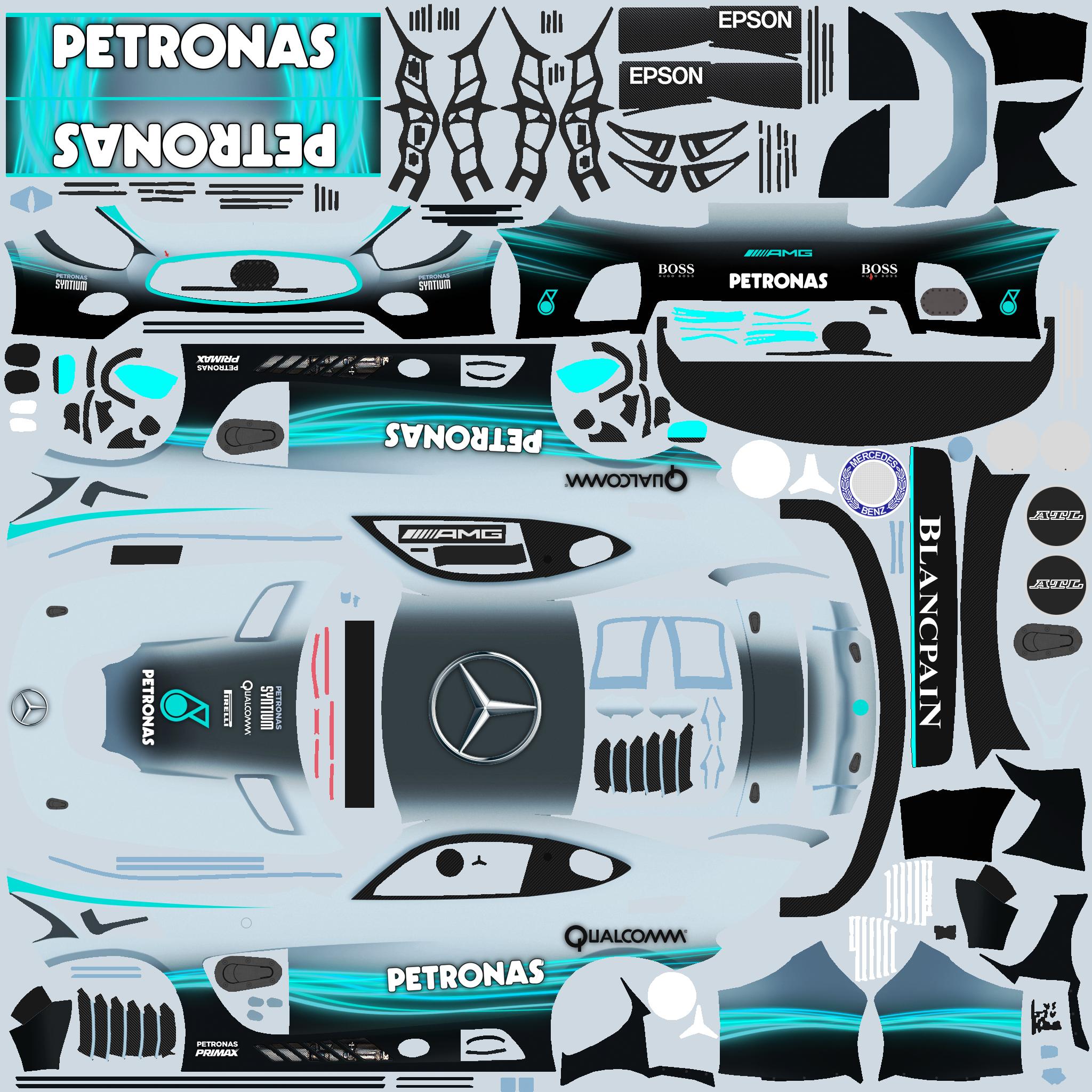  Mercedes AMG F1 W08 EQ Power by Justin S Davis - Trading Paints