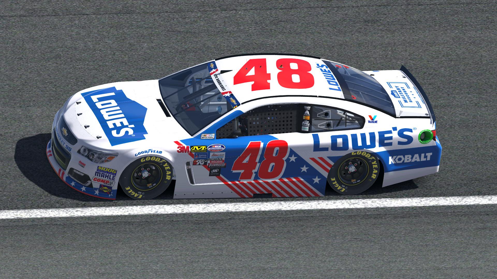 Jimmie Johnson Patriotic by Zach Rader - Trading Paints