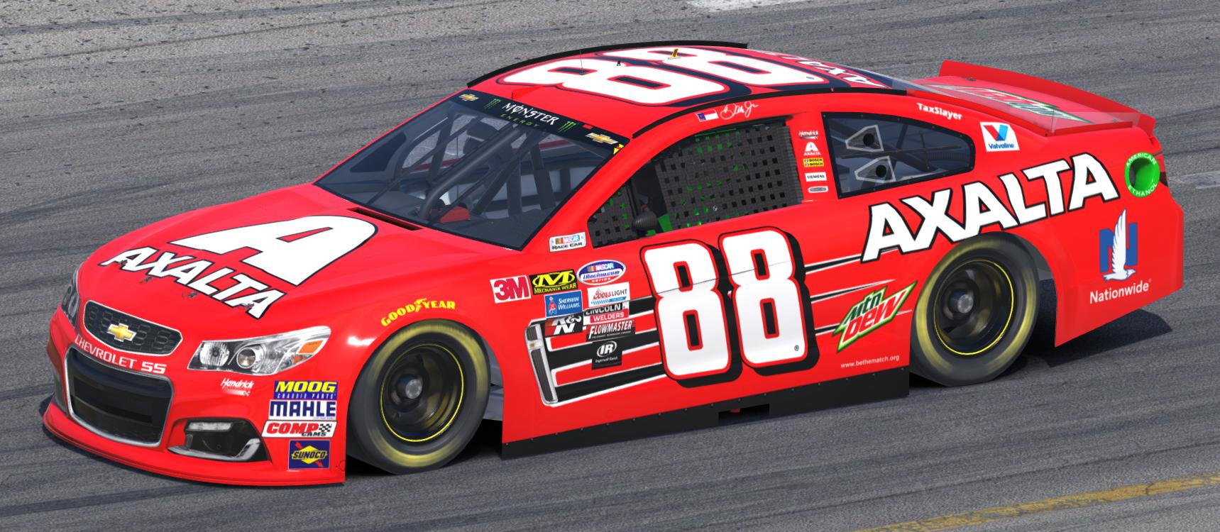 Dale Jr Axalta Throwback By Jordan Werth - Trading Paints