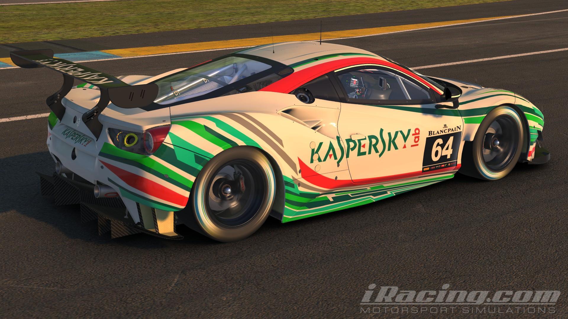 Kaspersky Motorsports Ferrari 488 Gt3 By Dennis Gerressen - Trading Paints