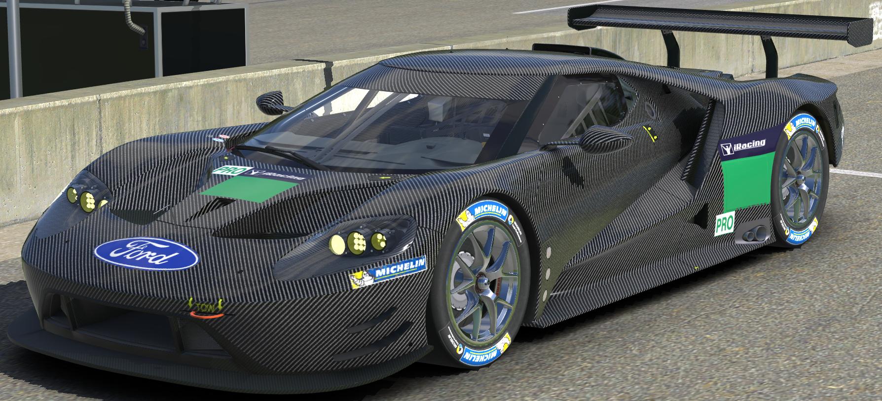 Carbon Fibre Ford GT GTE by Cameron Dance - Trading Paints