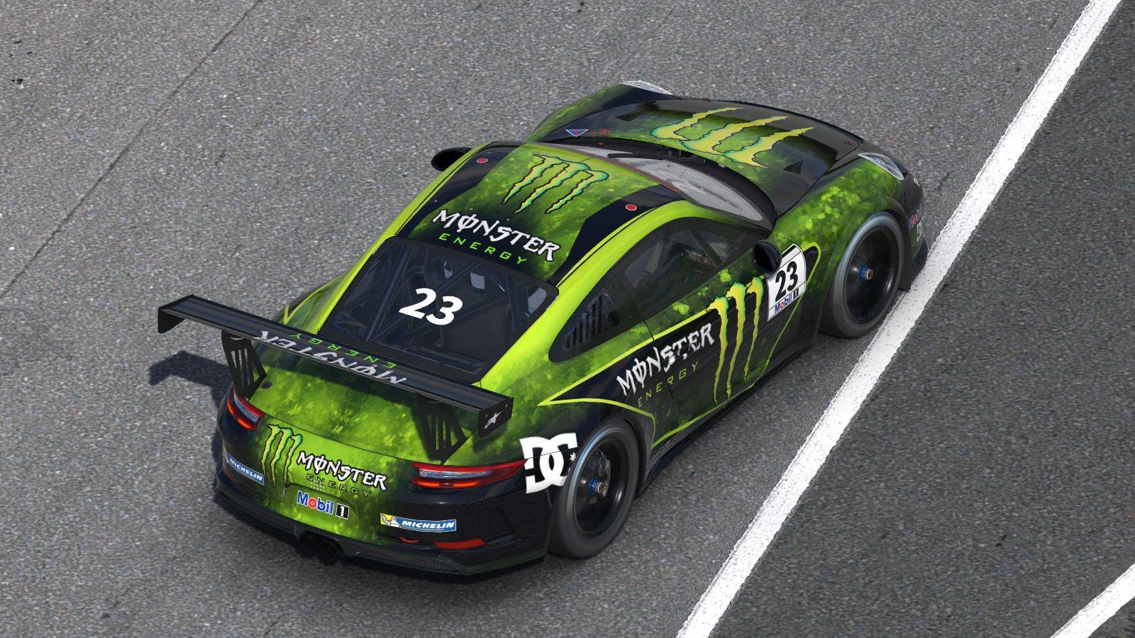 Monster Energy Drink Porsche 911 Cup By Stephane Parent Trading Paints