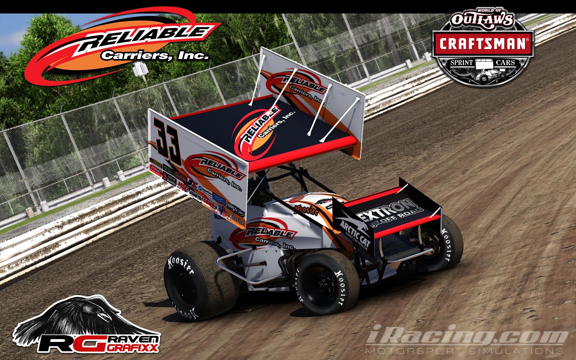 Reliable Dirt Sprint Template by Doyle Lowrance - Trading Paints