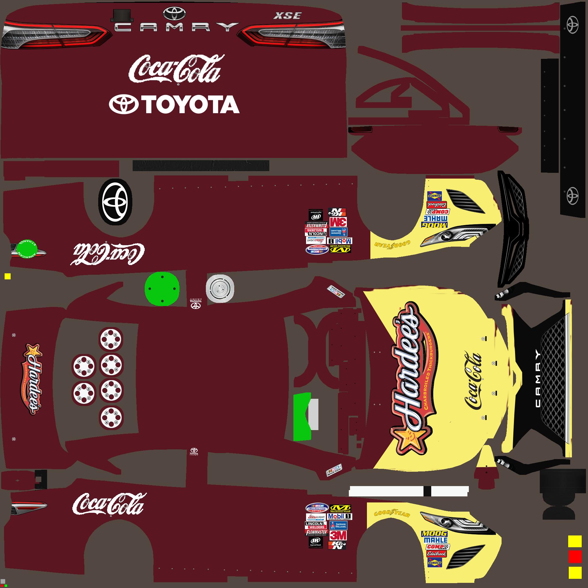 Hardees Coca Cola Toyota Camry Gen 6 by Matthew F. - Trading Paints