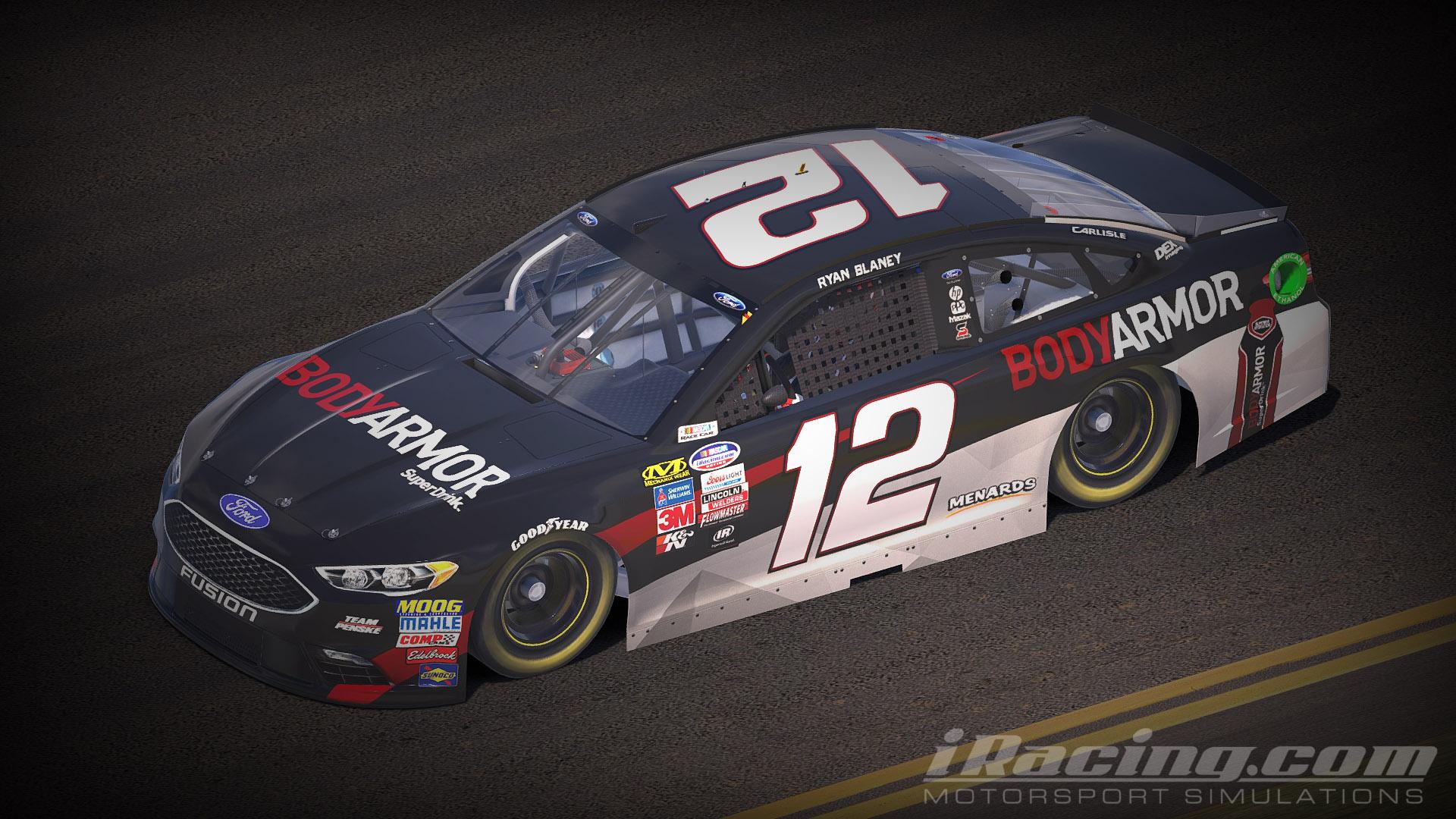 Fictional Ryan Blaney #12 Bodyarmor Ford Fusion By Connor Y. - Trading 