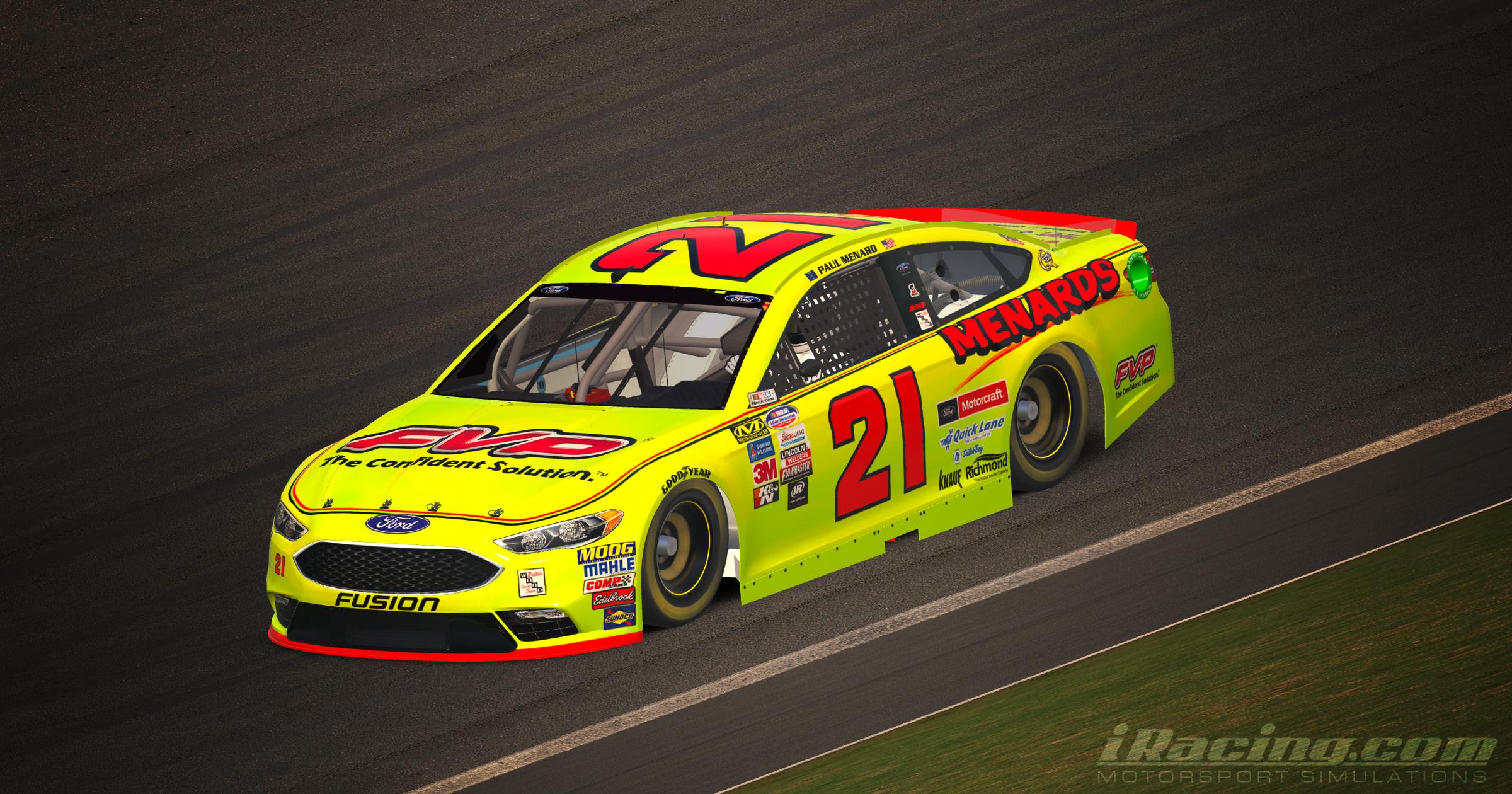 Paul Menard 2018 FVP by Tyler King - Trading Paints