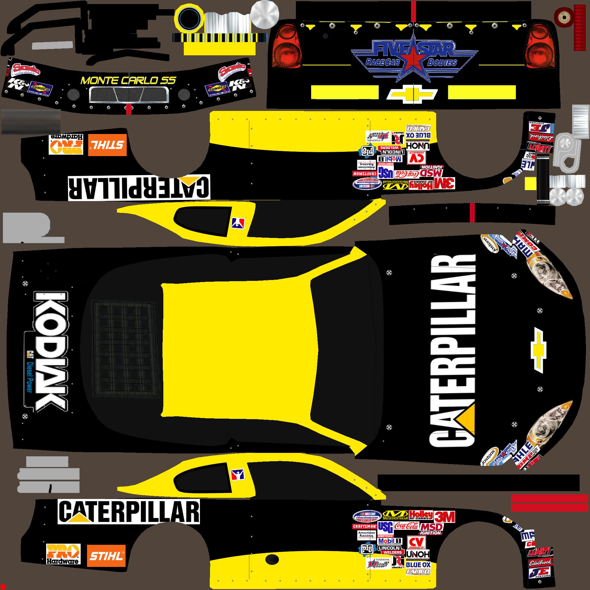 Caterpillar Late Model by Matthew McLane - Trading Paints