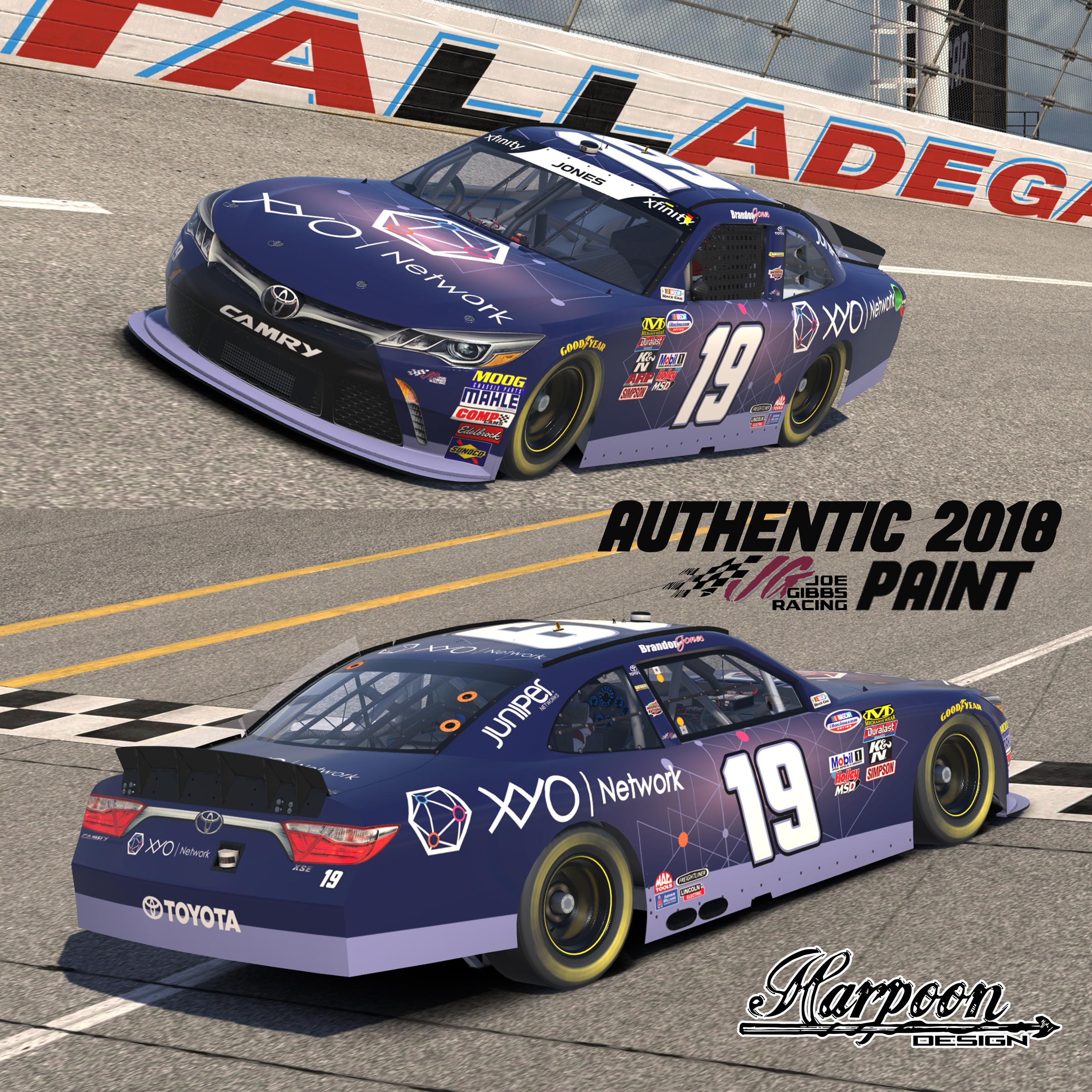 2018 JGR Authentic Brandon Jones XYO Camry by Brantley Roden - Trading ...