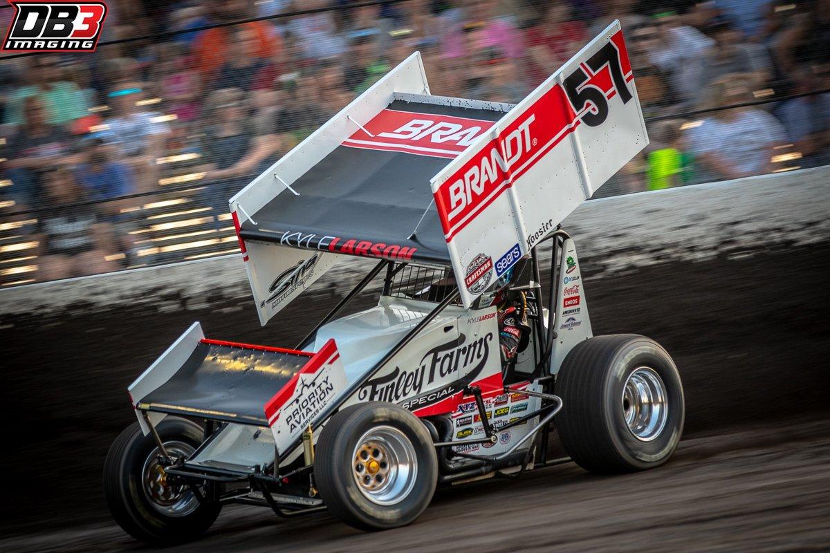 Kyle Larson #57 Brandt Finley Farms Special 2018 World of Outlaws