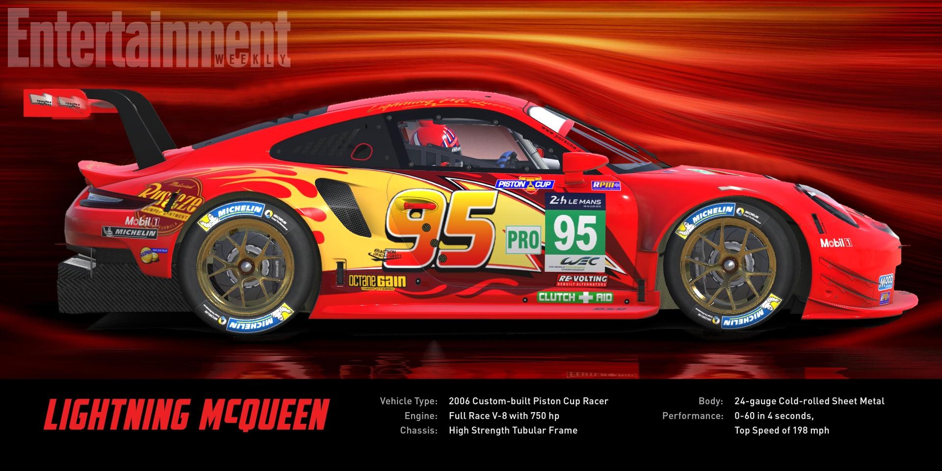 lightning mcqueen porsche