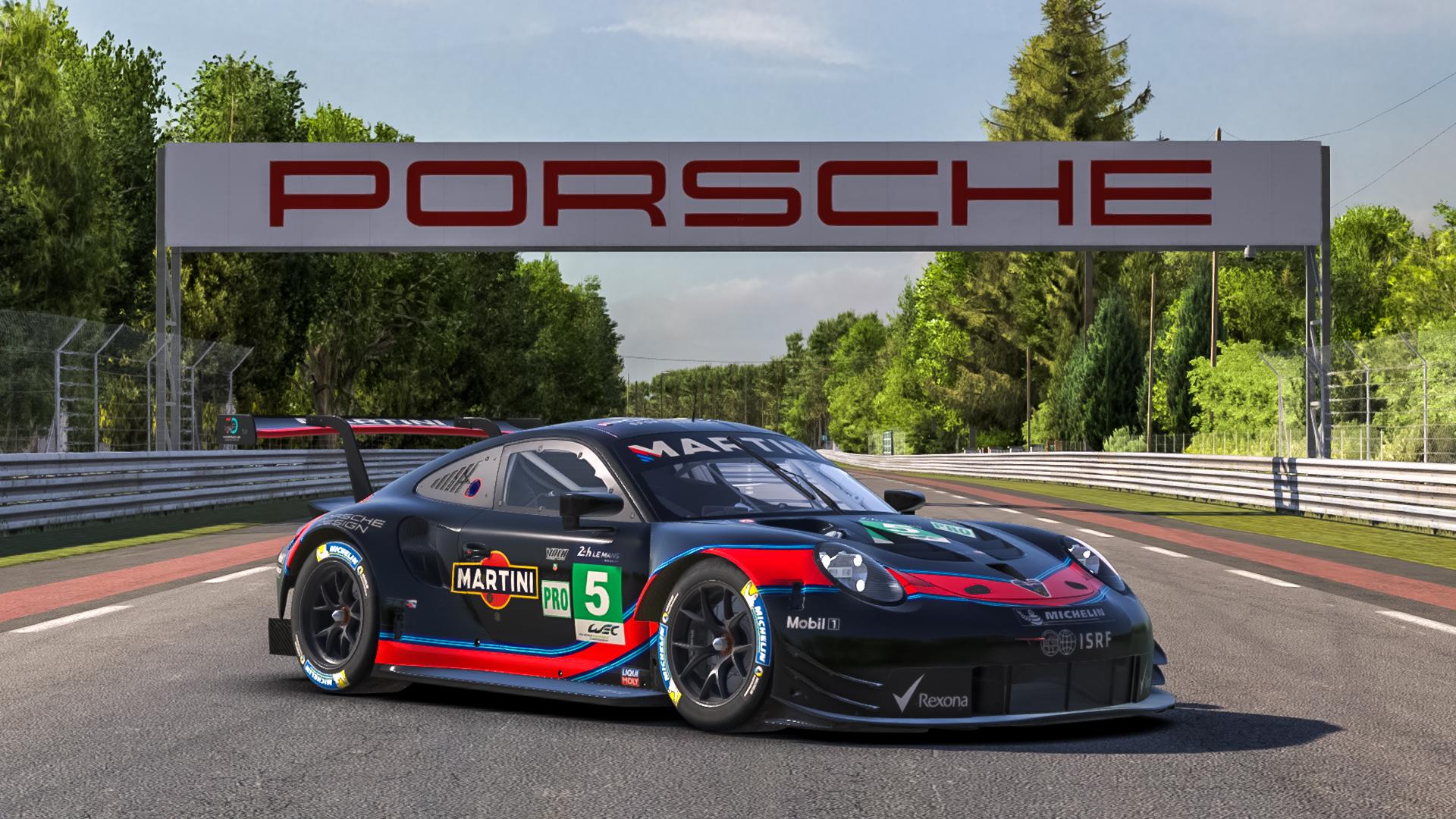 Porsche 911 RSR Martini Black by Paul Mansell - Trading Paints