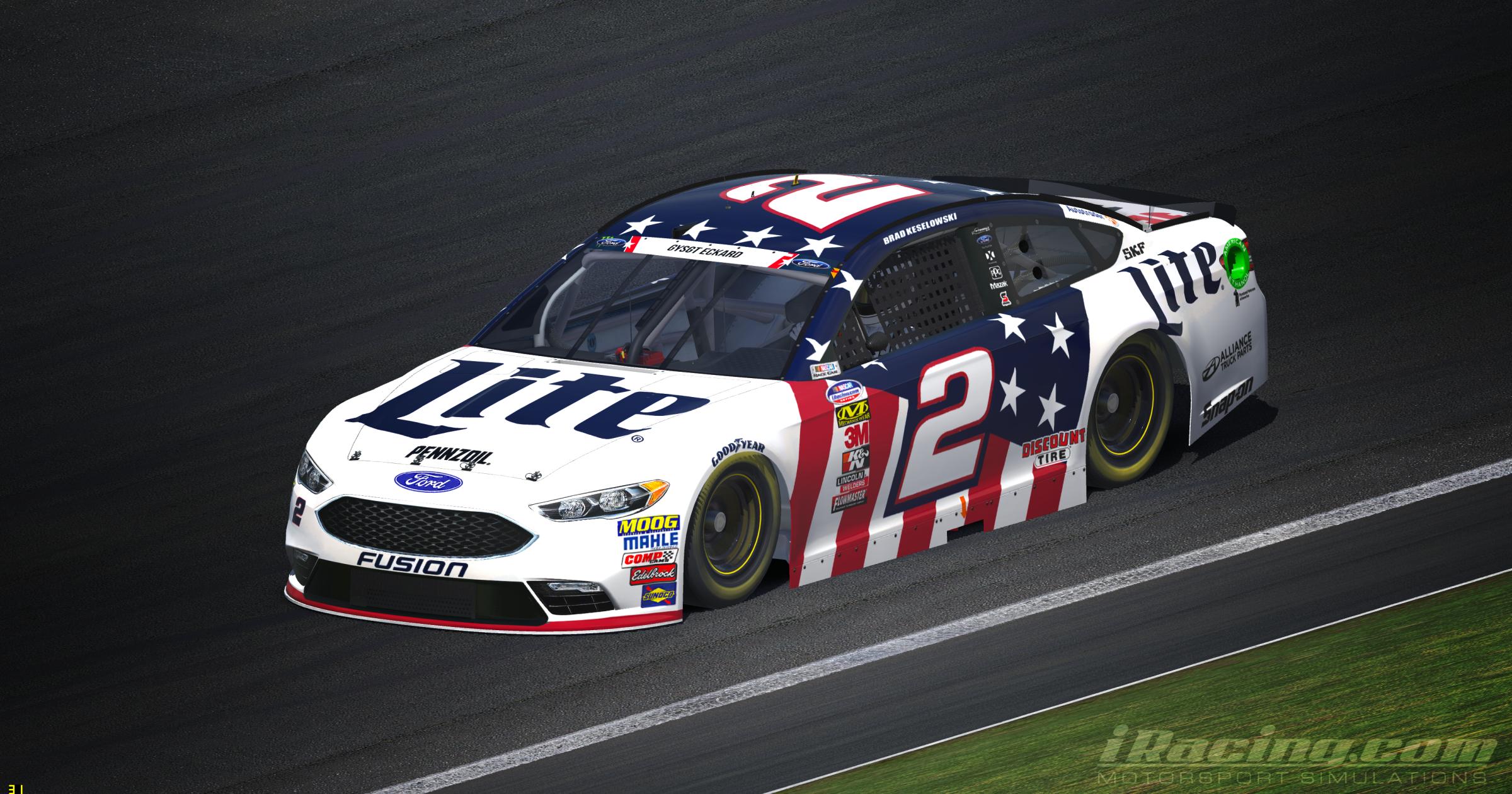 Brad Keselowski Miller Lite NASCAR Salutes 2018 [UPDATED] By Tyler King ...