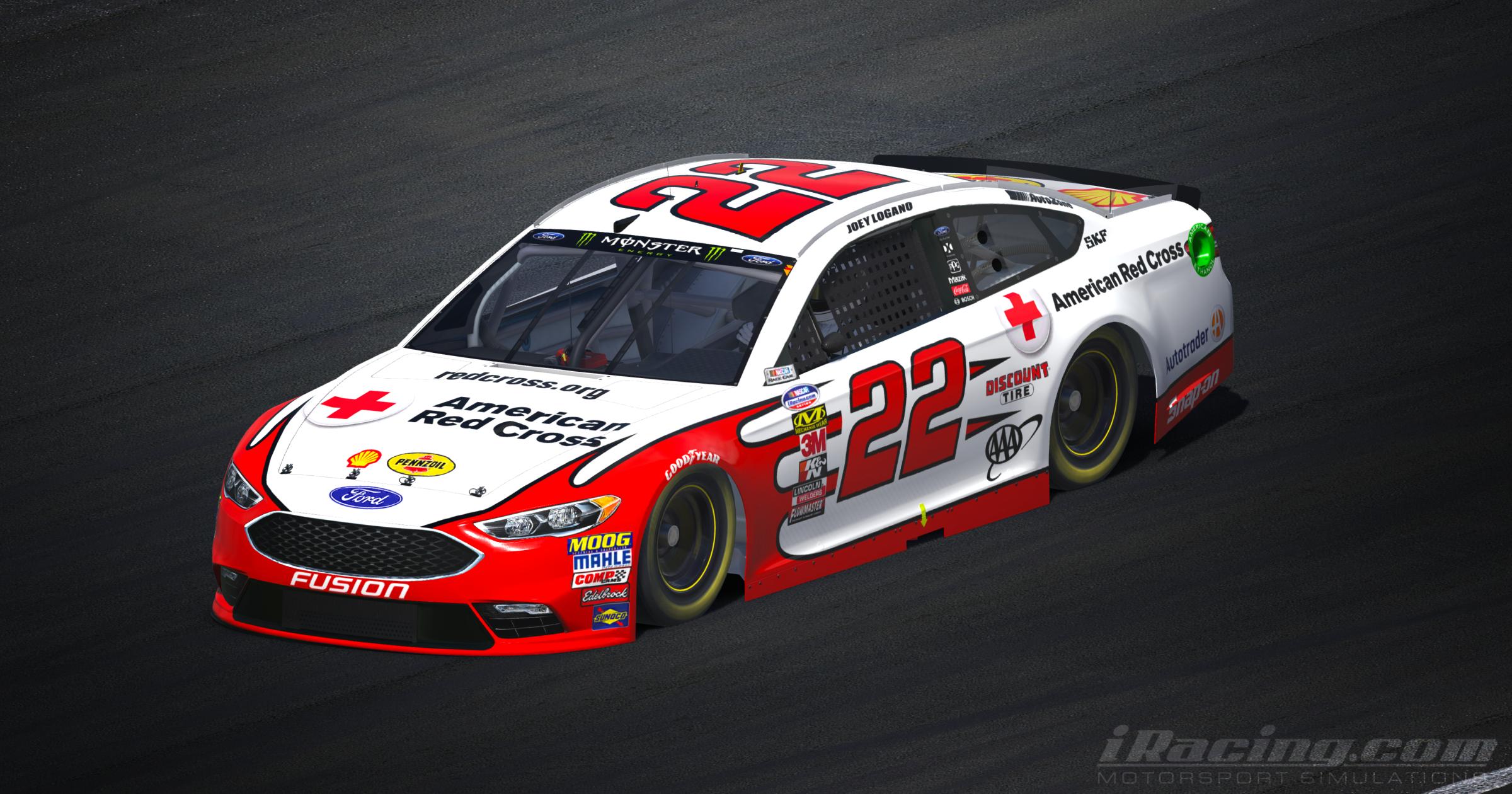 Joey Logano 2017 American Red Cross by Tyler King - Trading Paints