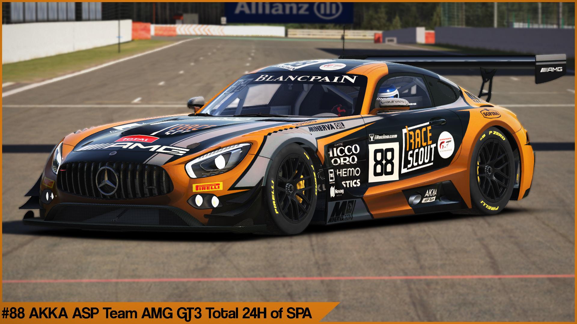 #88 AKKA ASP Team AMG GT3 Total 24H of Spa 2018 by Sergio Hernando ...