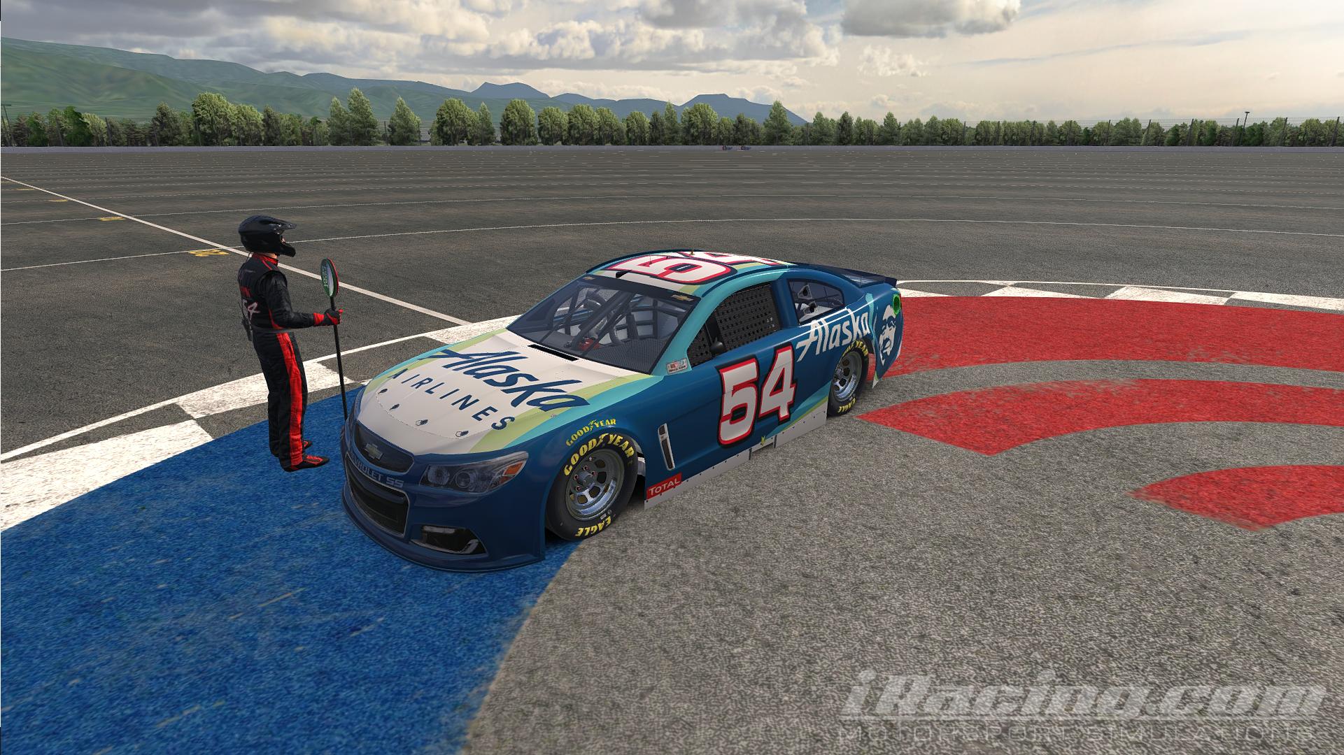 Alaska Airlines Cup Car by Randy Post Trading Paints