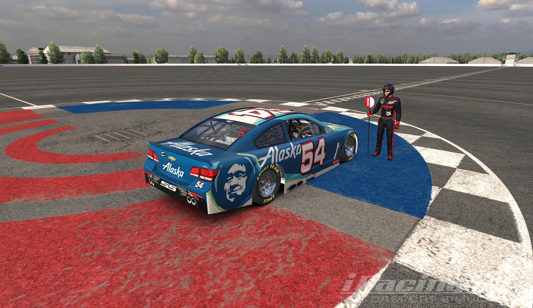 Alaska Airlines Cup Car by Randy Post Trading Paints