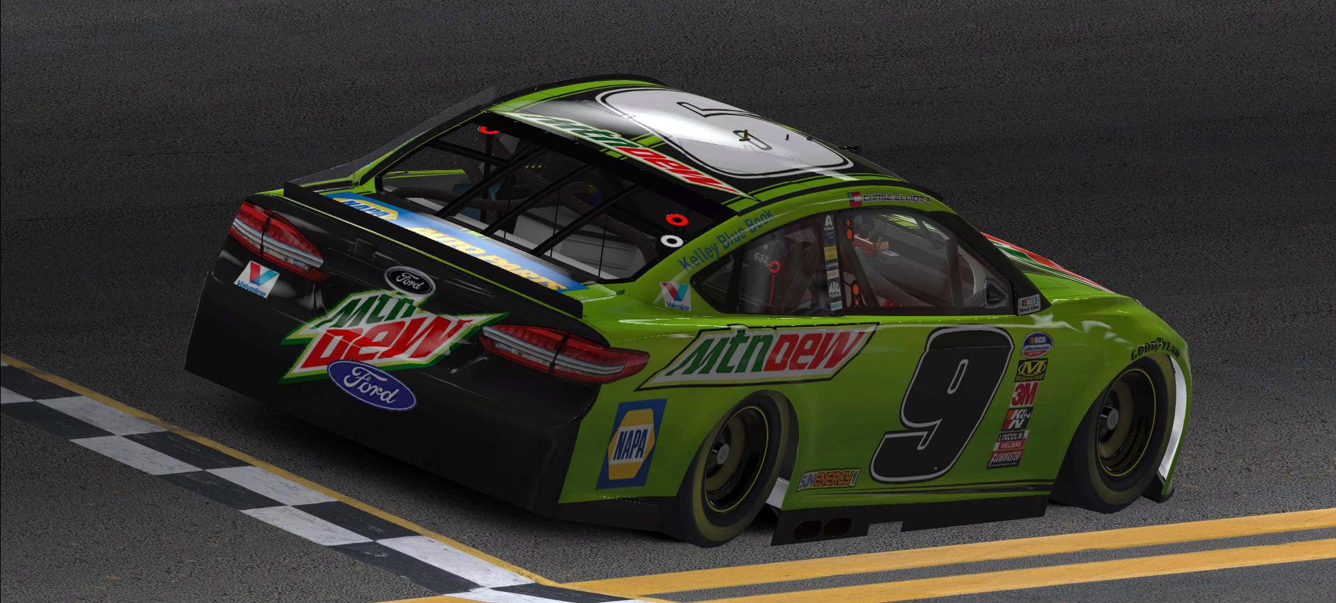 2018 Chase Elliott Mountain Dew Fusion by Sean Peleg - Trading Paints