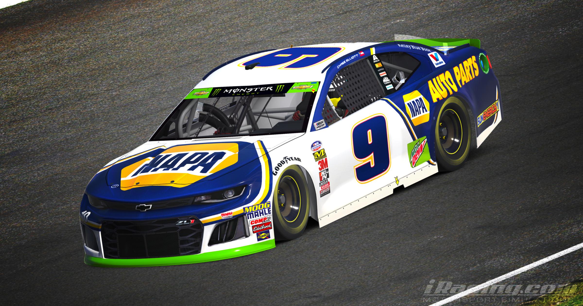 Chase Elliott 2018 NAPA Auto Parts Playoff by Tyler King - Trading Paints