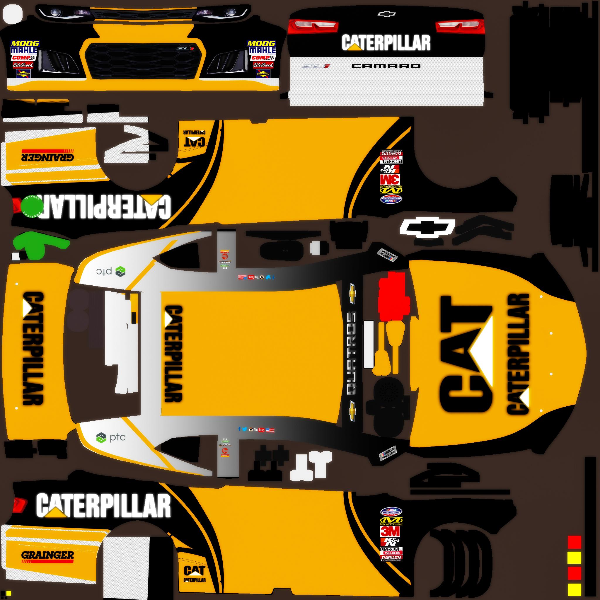 Caterpillar Chevy Camaro ZL1 (2019 Fictional Design) Custom Paint ...