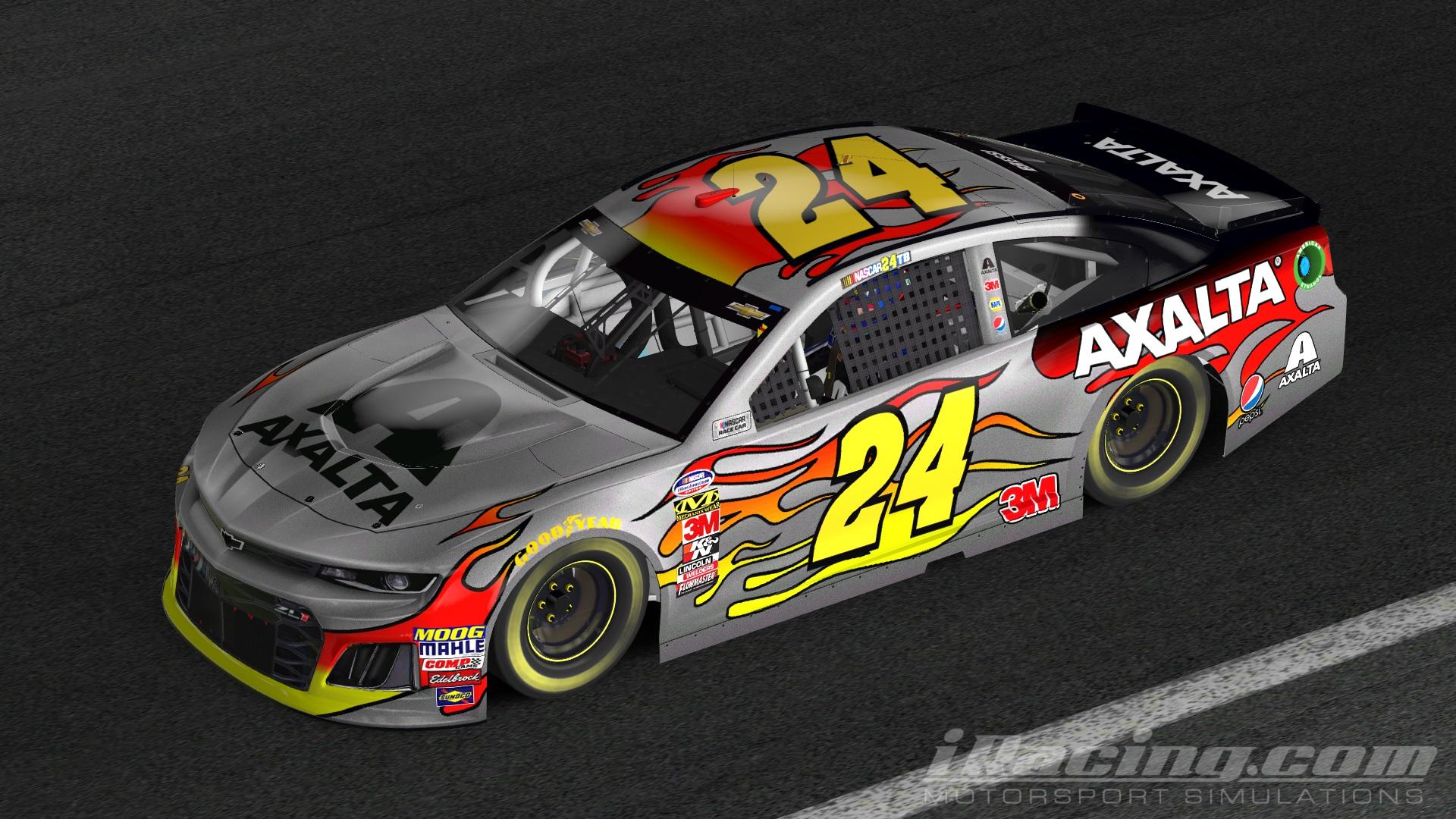 jeff gordon silver car