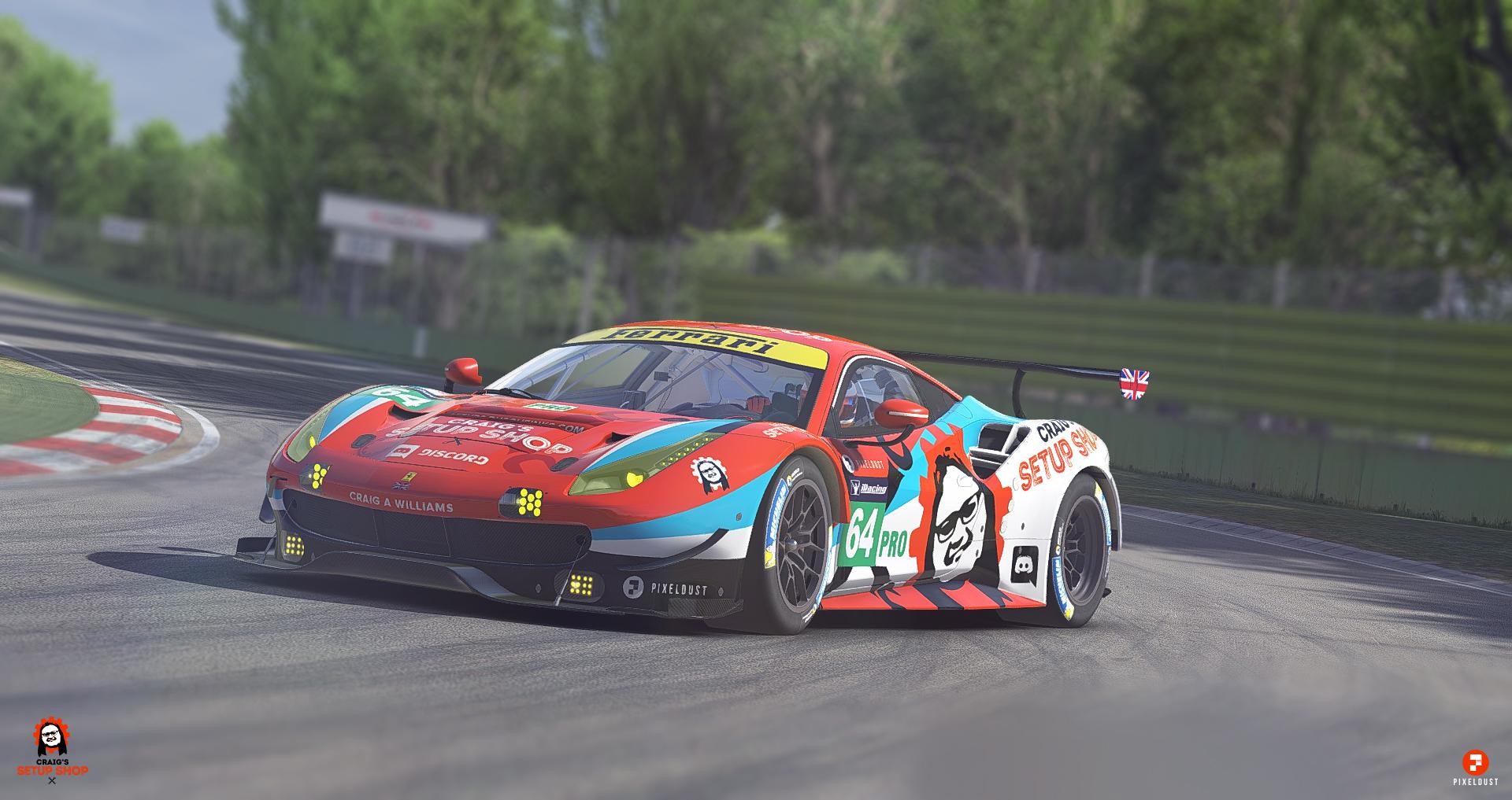 Craigs Setup Shop Ferrari 488 GTE by Joachim Ljunggren - Trading Paints