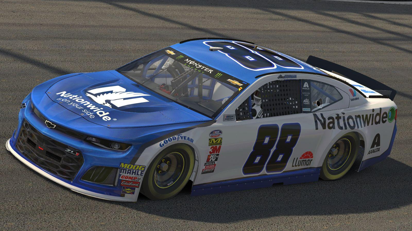 Updated 2019 Alex Bowman Nationwide Chevrolet Camaro ZL1 by Stephane ...