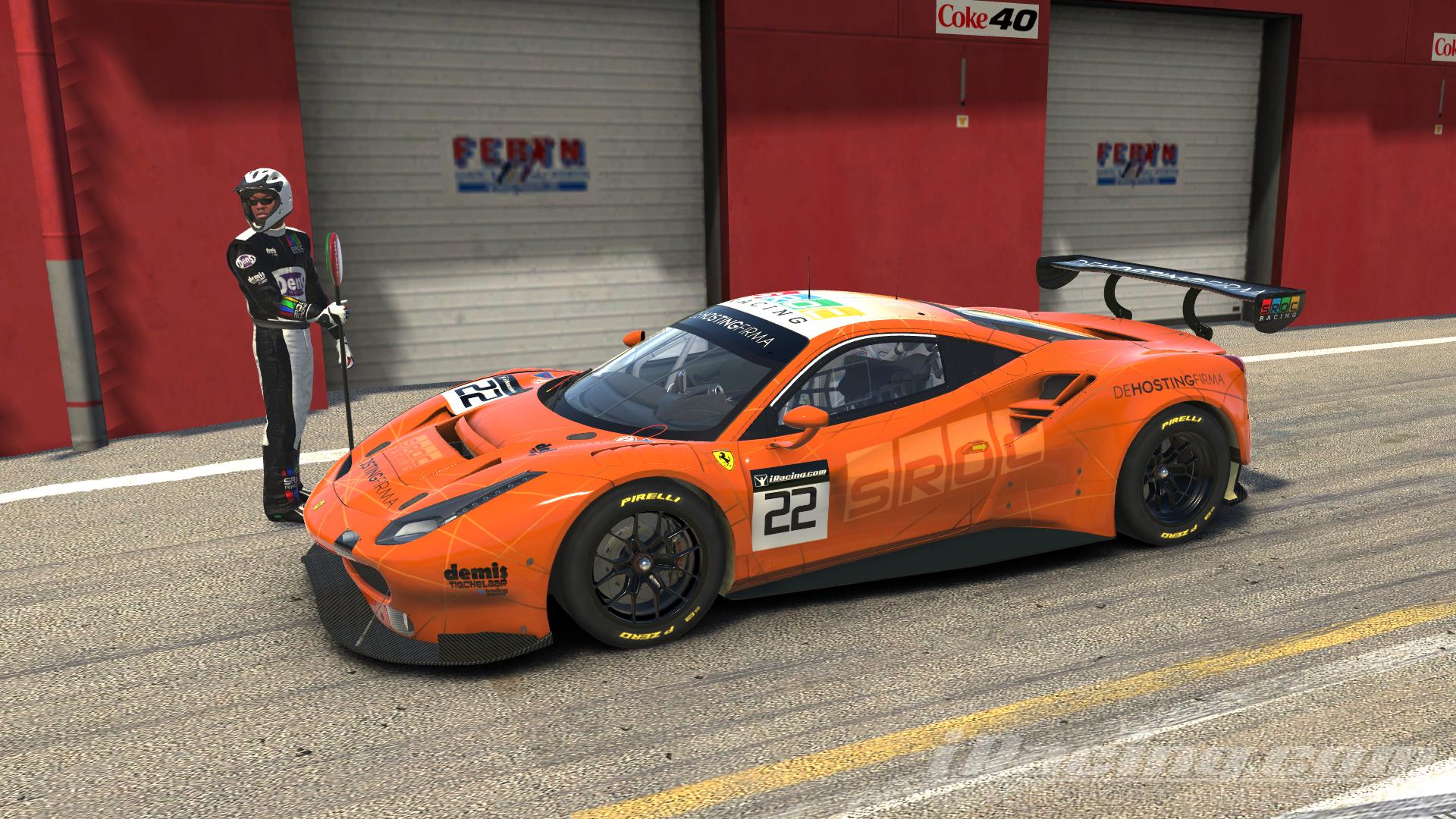 Ferrari 488 Gt3 Sroc Orange By Demis Tigchelaar Trading Paints