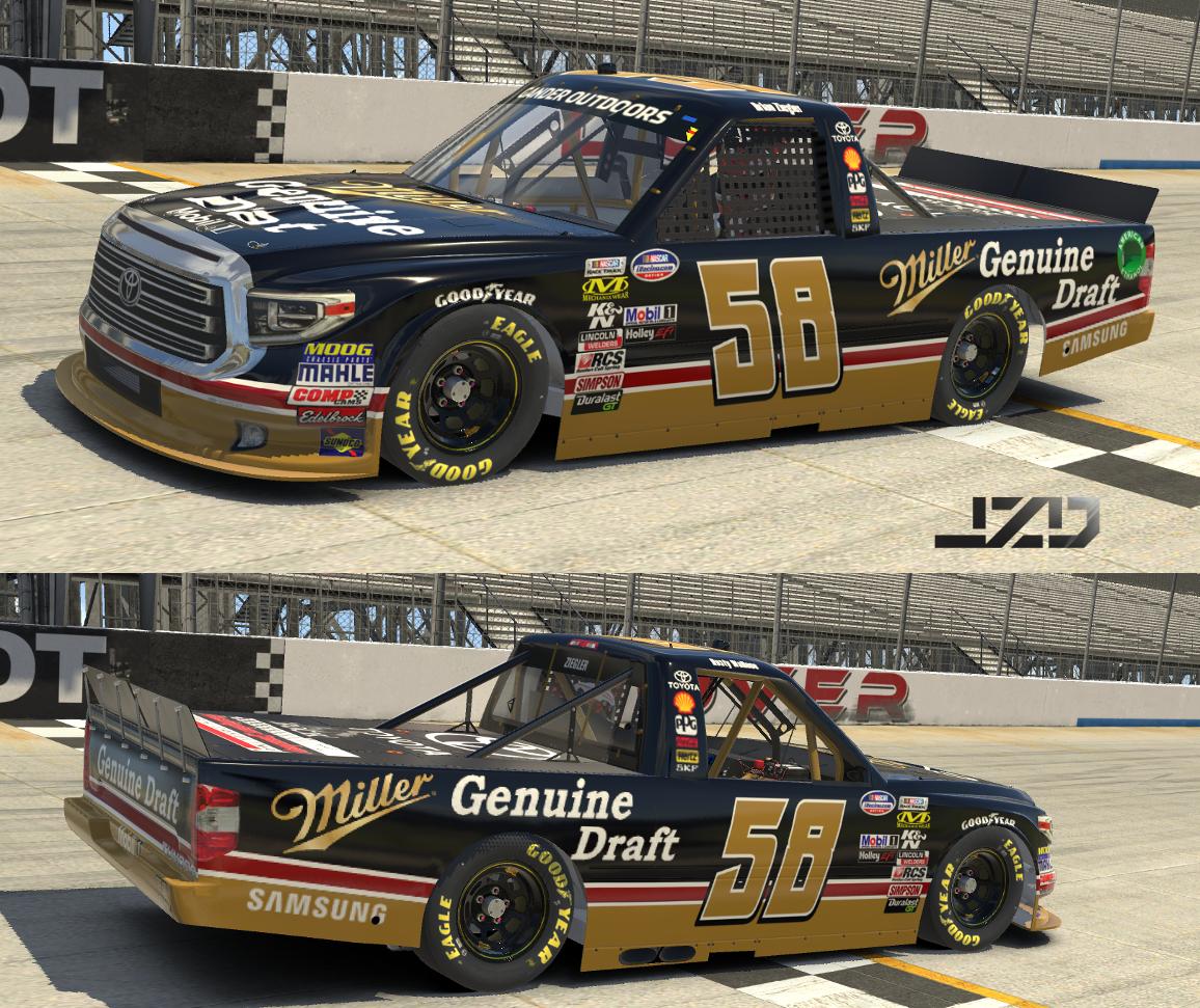 Rusty Wallace 1990 Miller Genuine Draft Throwback by Jared Ziegler