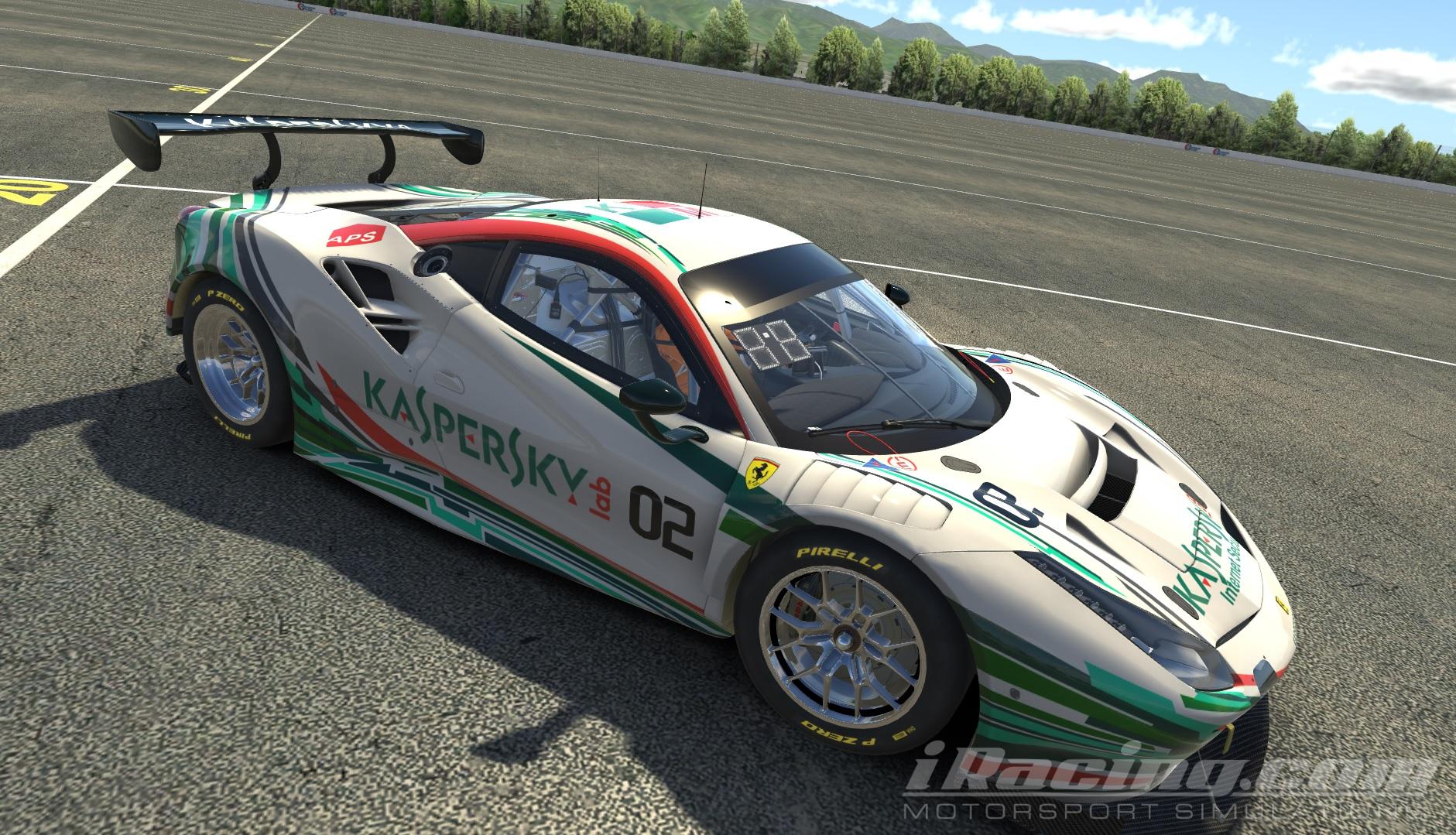 Ferrari 488 Gt3 Kaspersky By Chris Bull Trading Paints