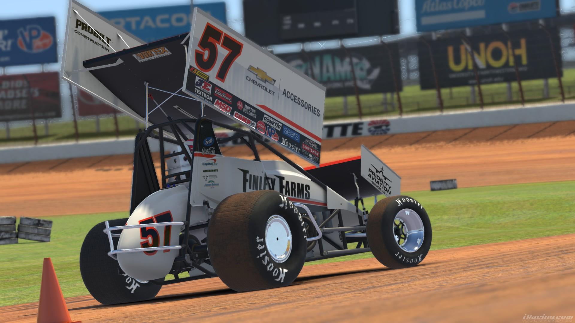 Kyle Larson 2019 World Of Outlaws Finley Farms Special by Ryan Shelton