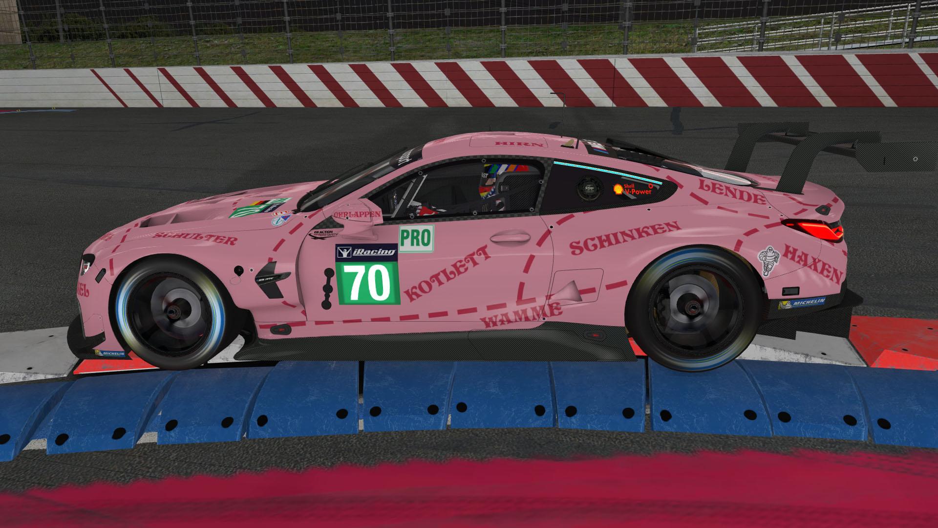 Pink Pig BMW M8 GTE by Bill Krause - Trading Paints