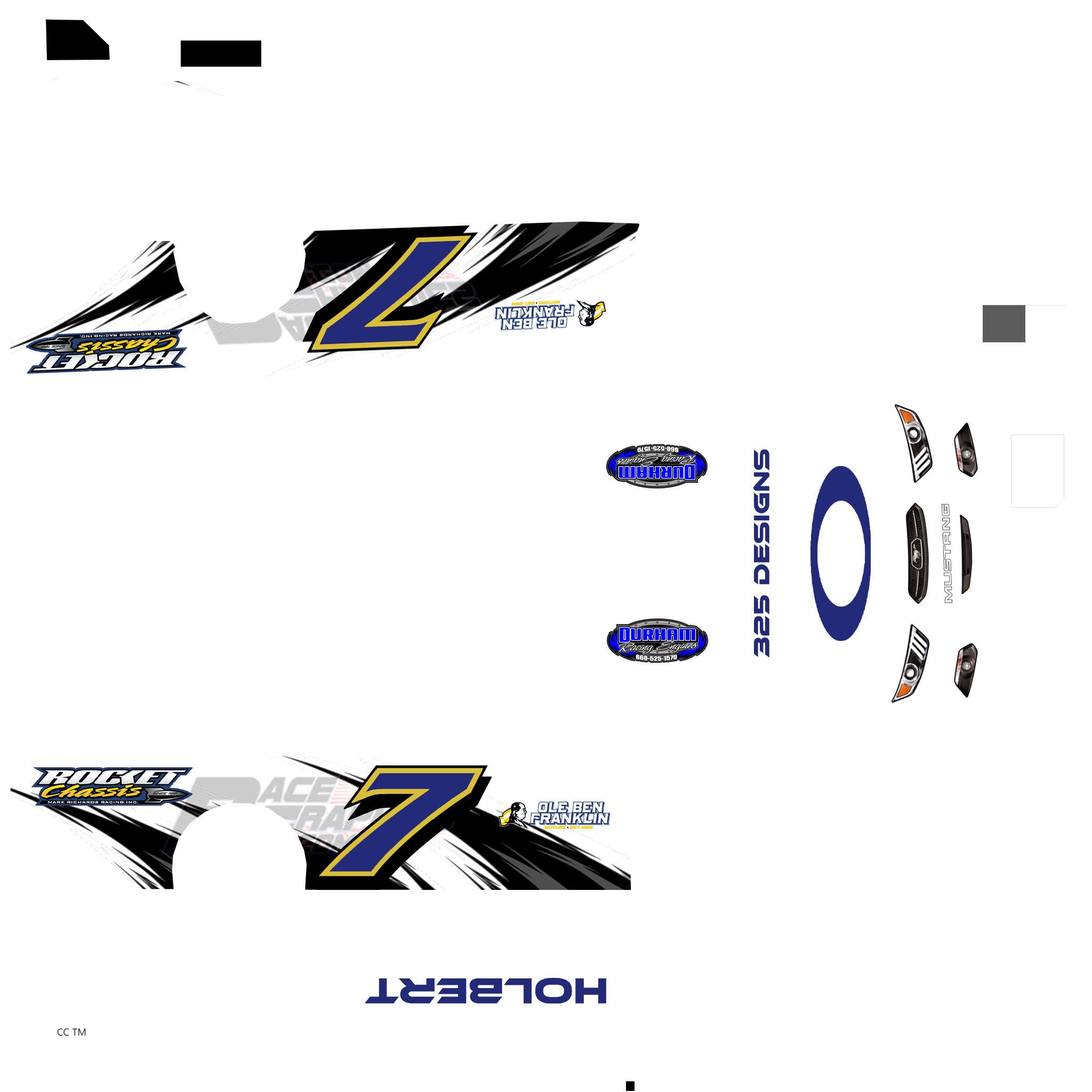 Dirt Late Model Coulbys iPaints Smart Template Alex Holbert by Drey ...