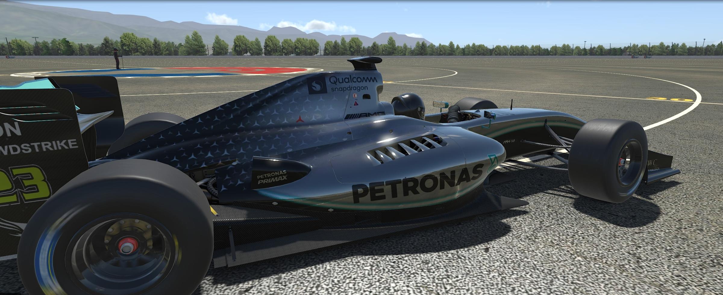 FR3.5 Silver Arrow metallic Mercedes F1W10 2019 Livery by Bas Imagineer ...