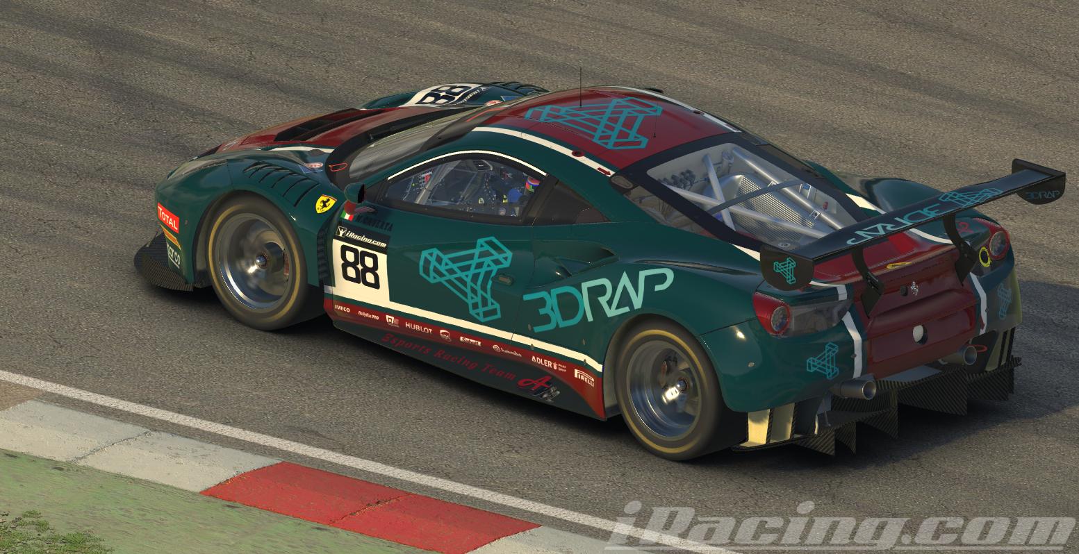 LIVREA FERRARI 488 GT3 3DRAP Absolute Motorsport Esports Racing Team by ...