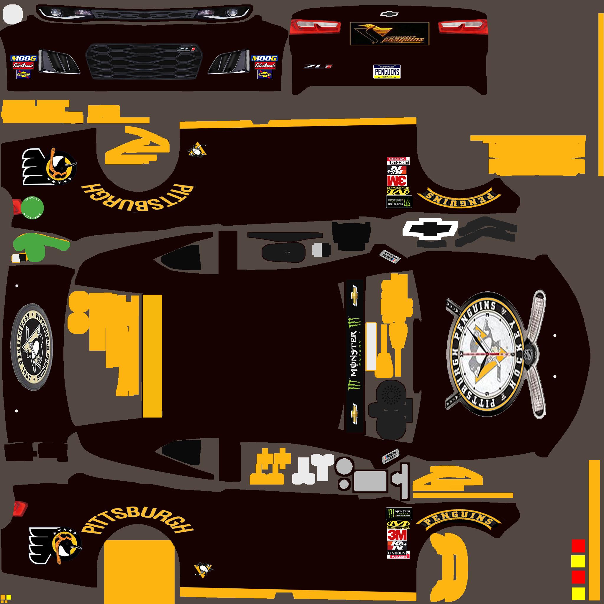 Chevrolet Camaro ZL1 pitt pinguins by Timothy Waldrop - Trading Paints