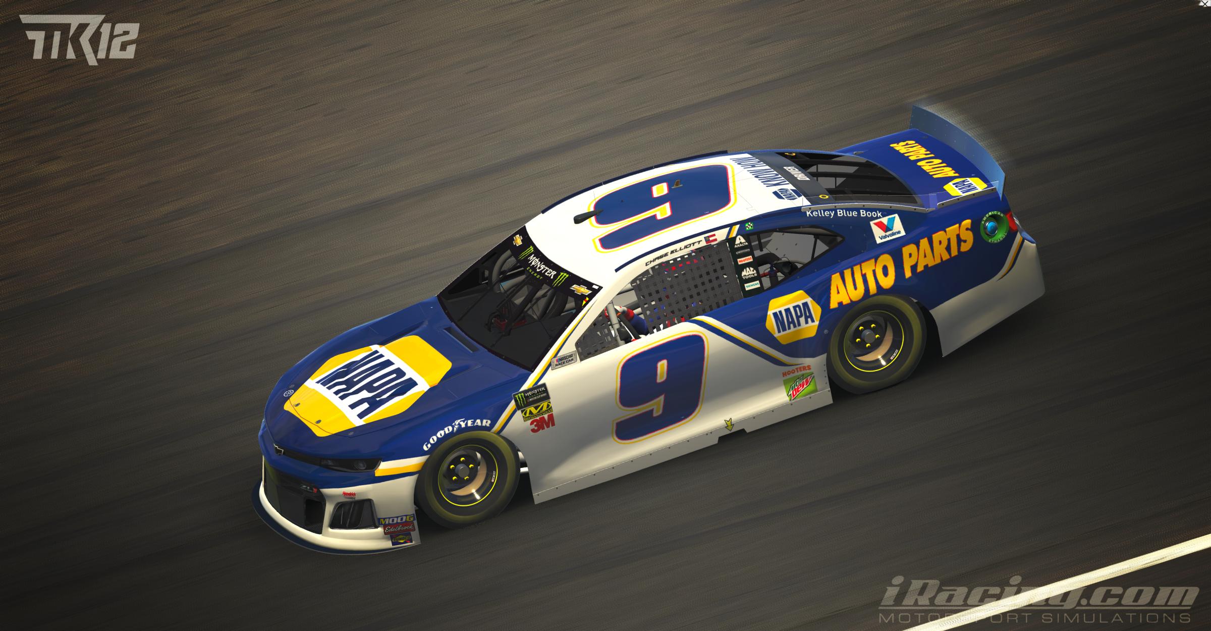 Chase Elliott 2019 NAPA Auto Parts #9 by Tyler King - Trading Paints