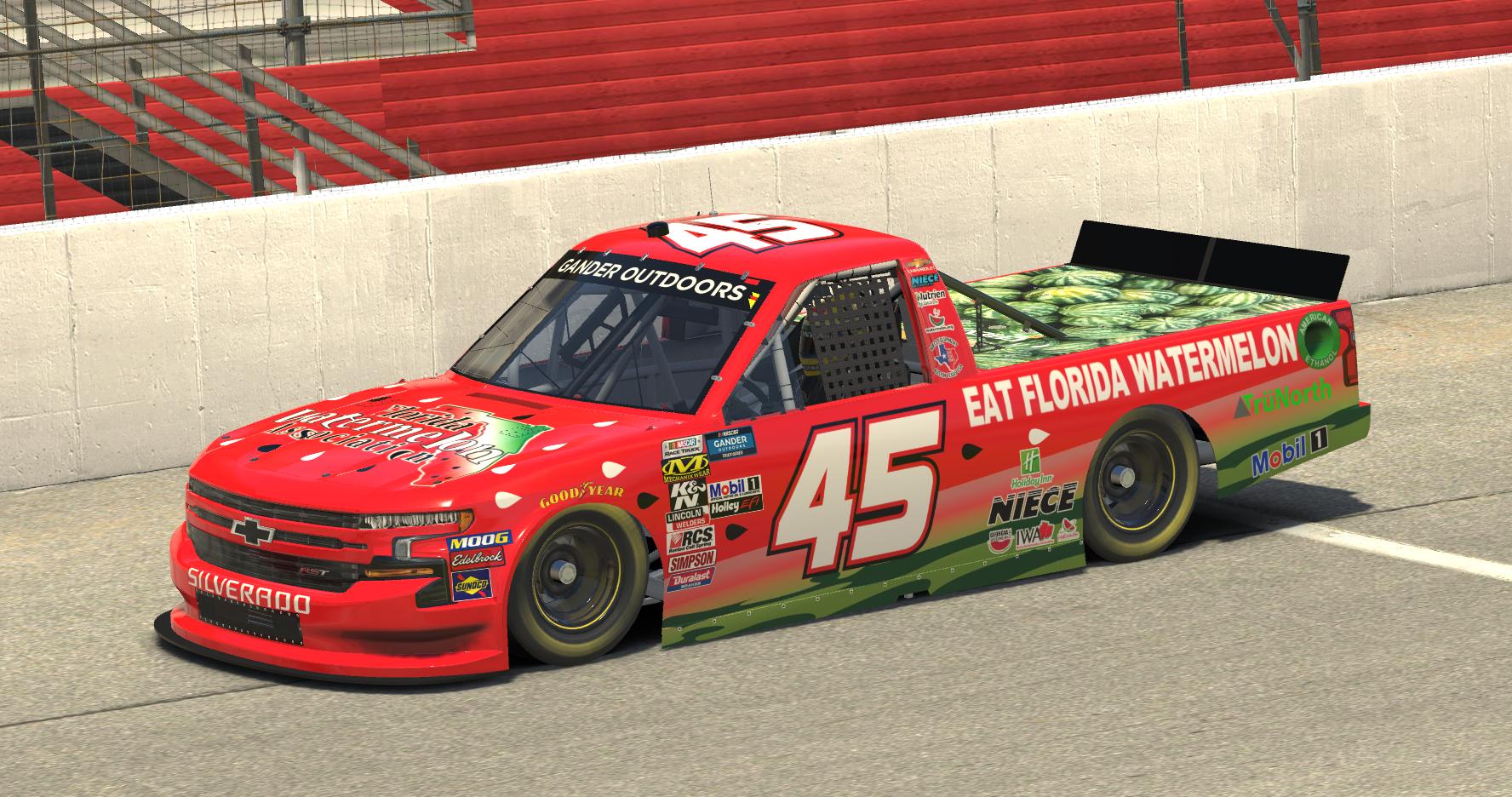 Ross Chastain Watermelon Truck Dover 2019 By Erik Le Trading Paints