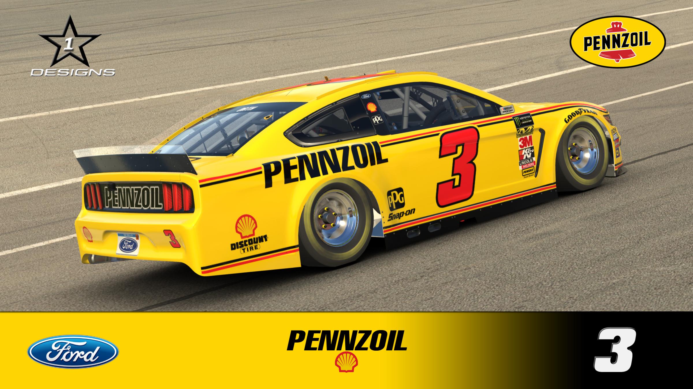 NASCAR Mustang Cup - Pennzoil (Castroneves) by Nicholas Orth - Trading ...