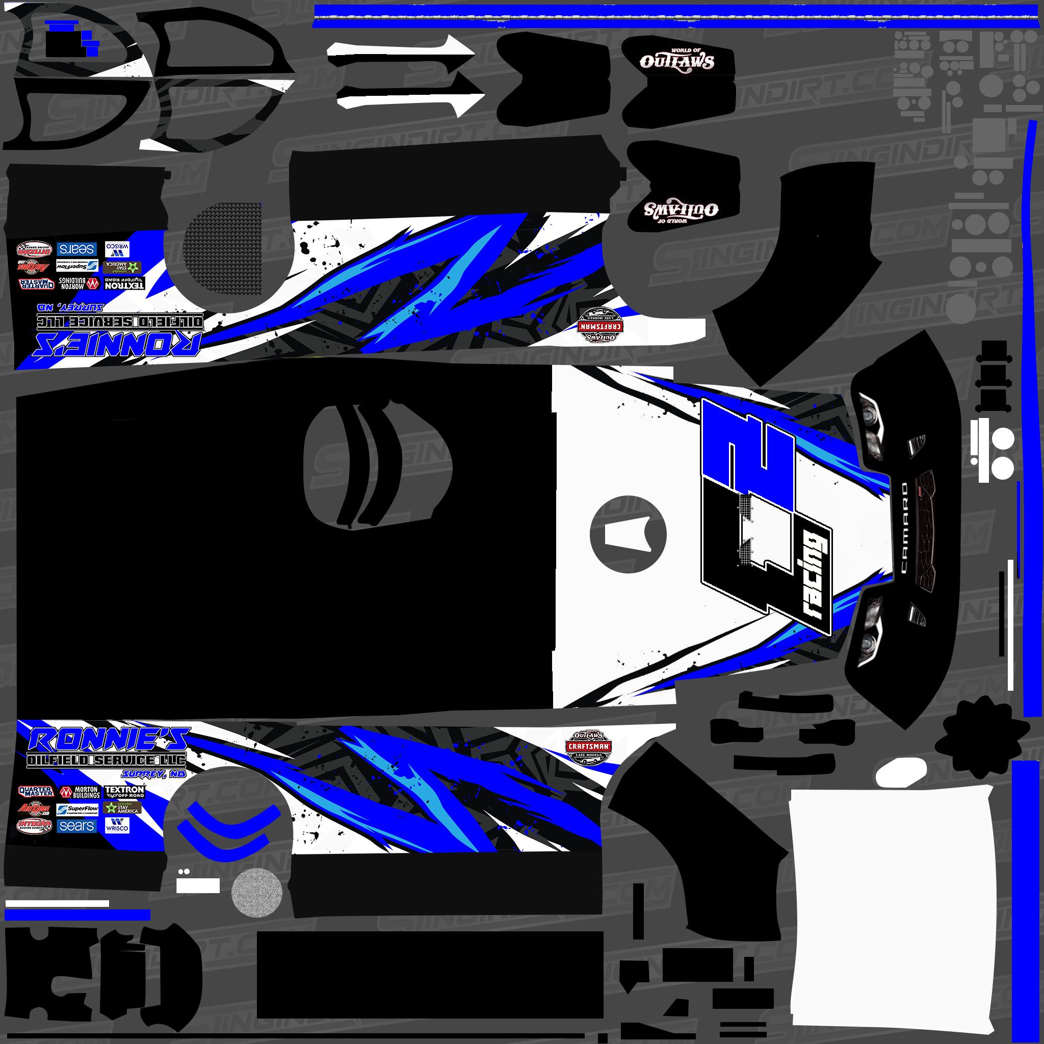 Blue/Black/White latemodel by Cody Ronnie - Trading Paints