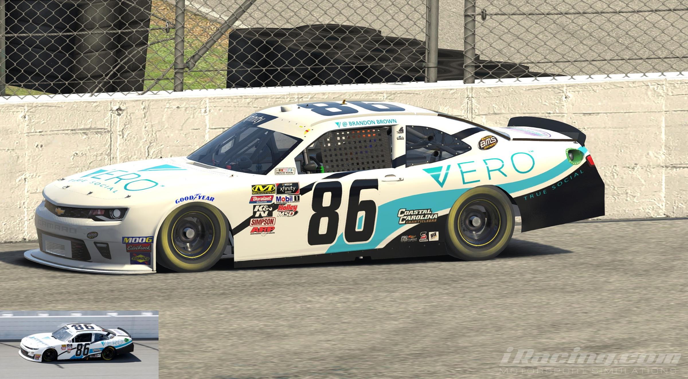 2019 #86 Brandon Brown Vero (White) by Shawn Howell - Trading Paints