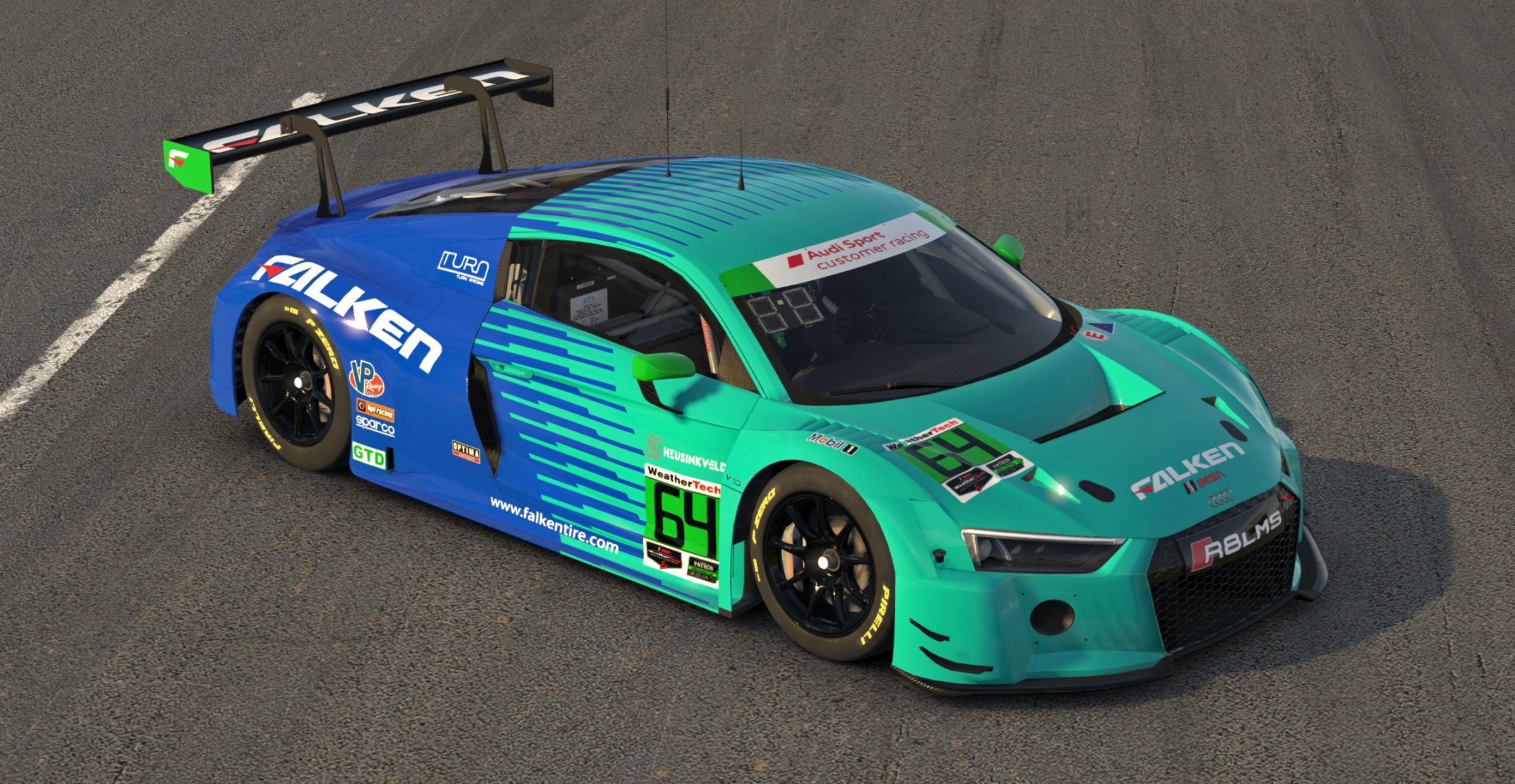 IMSA Falken Audi R8 LMS GT3 by Mark E. - Trading Paints