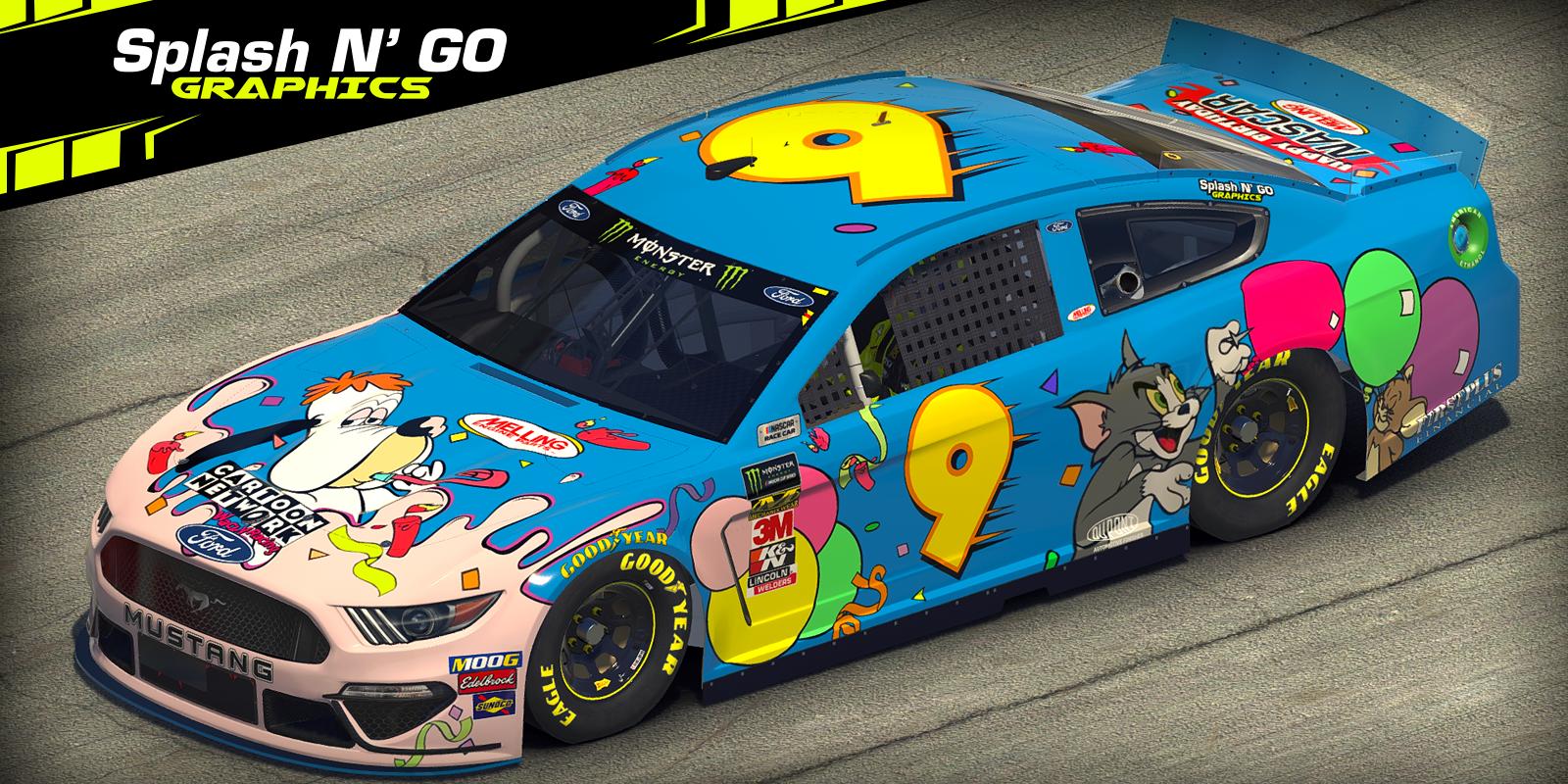 Cartoon Network Birthday Racing Mustang (Custom Number) by Robert W