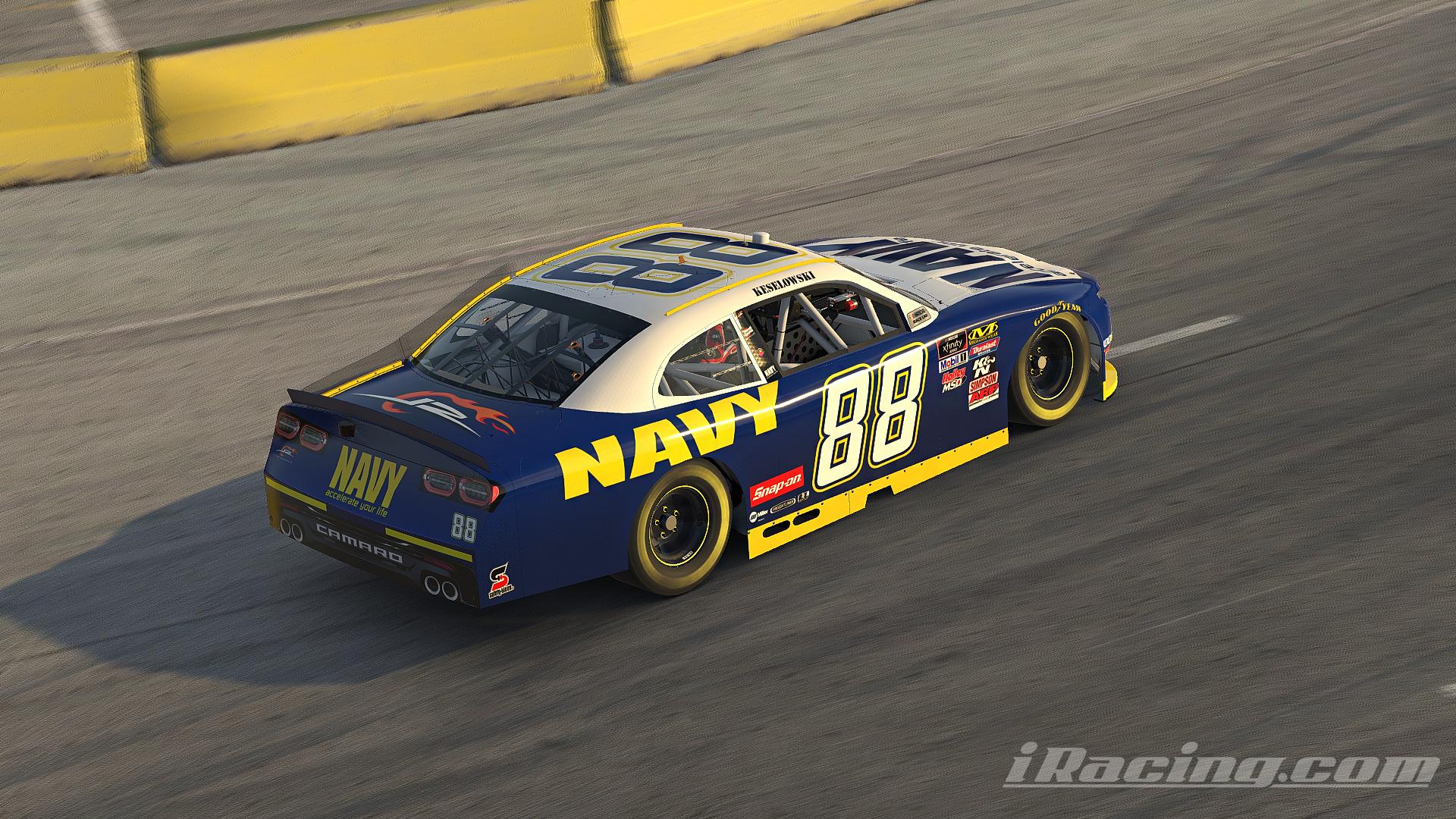 Brad Keselowski (2007) NAVY Camaro by Jacob Fisher - Trading Paints