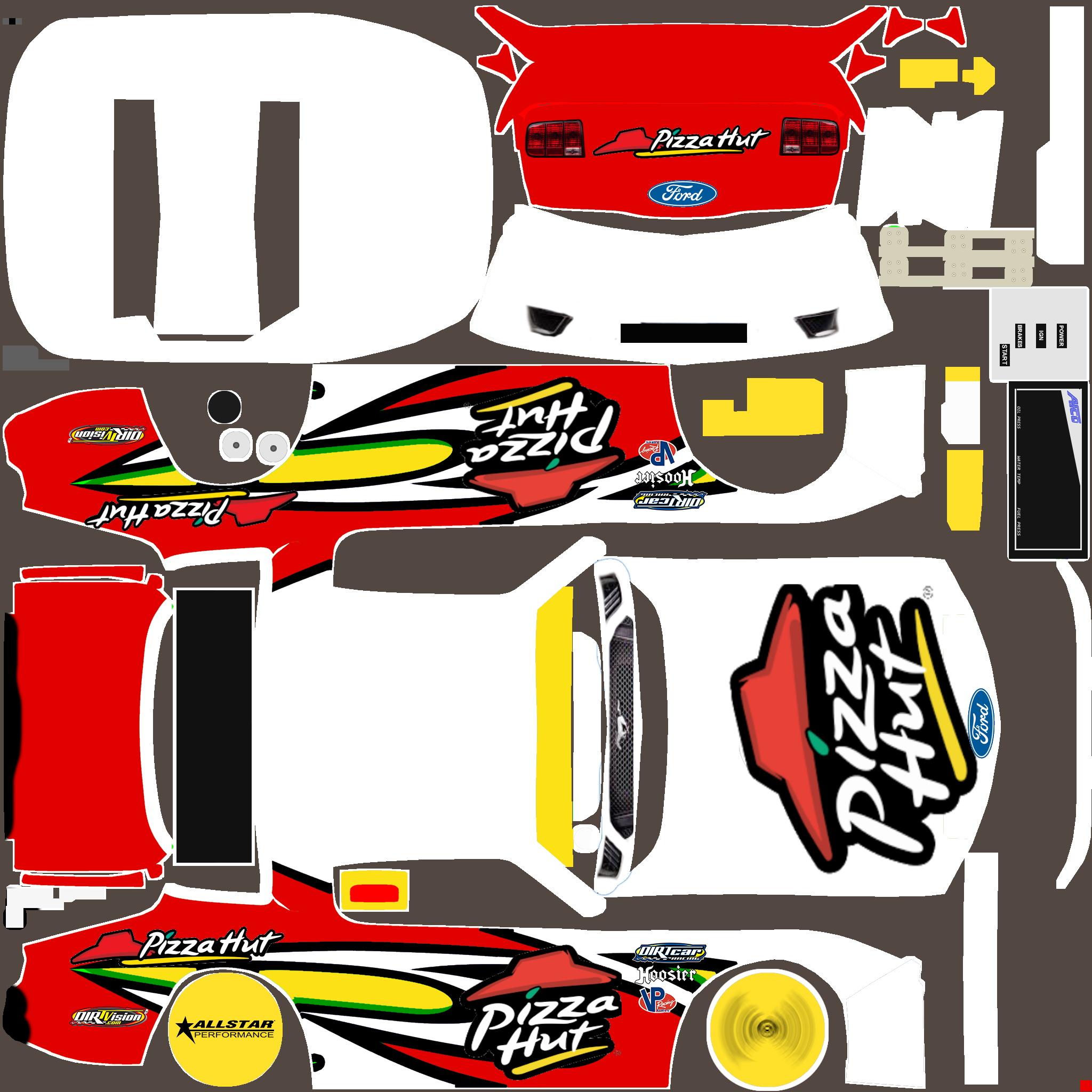 Pizza Hut Dirt Street Stock by Greg Sweet2 - Trading Paints