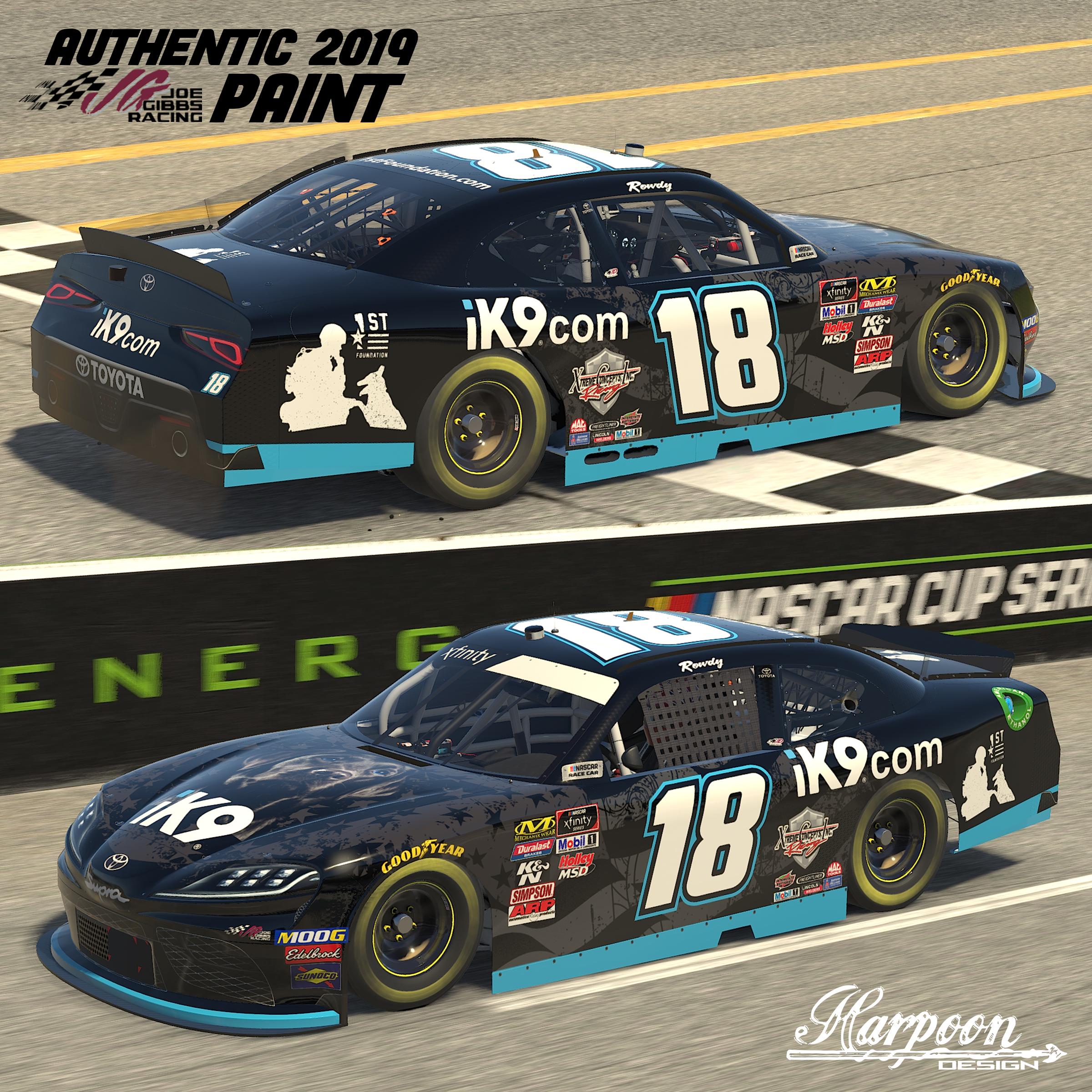 2019 Kyle Busch iK9 Supra by Brantley Roden - Trading Paints