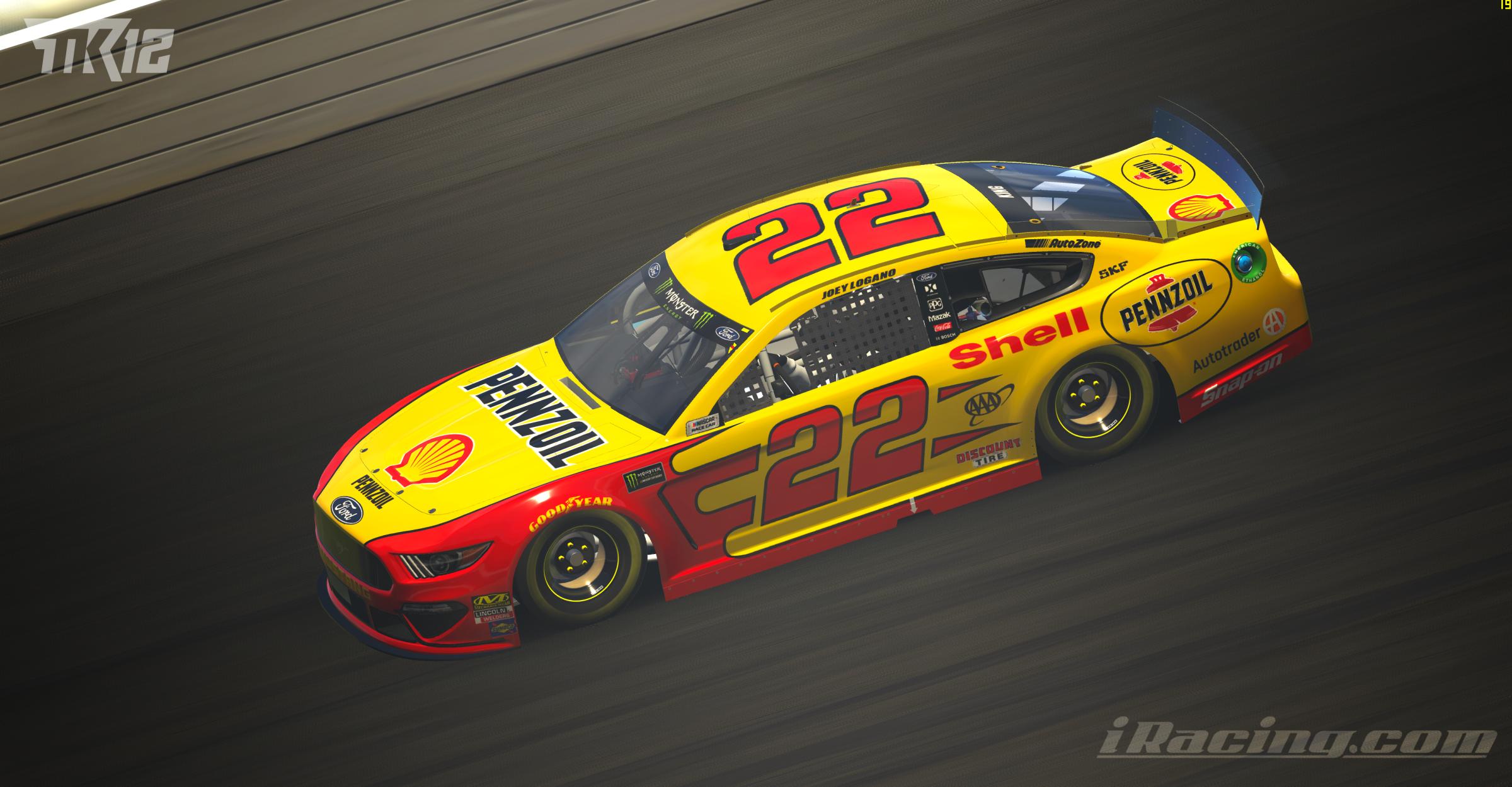 Joey Logano 2019 Shell Pennzoil #22 by Tyler King - Trading Paints