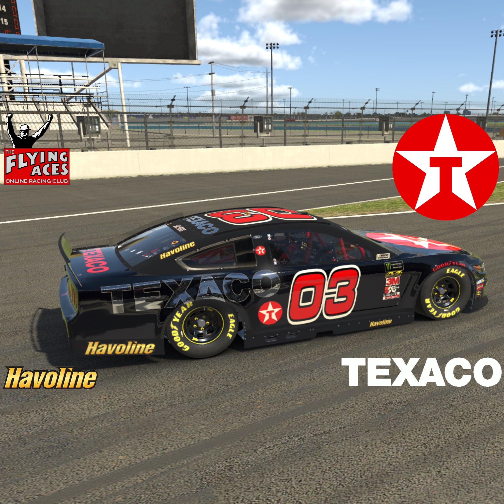 TEXACO Havoline MENCS Ford Mustang: Matte/Chrome Decals by JW Salyers ...