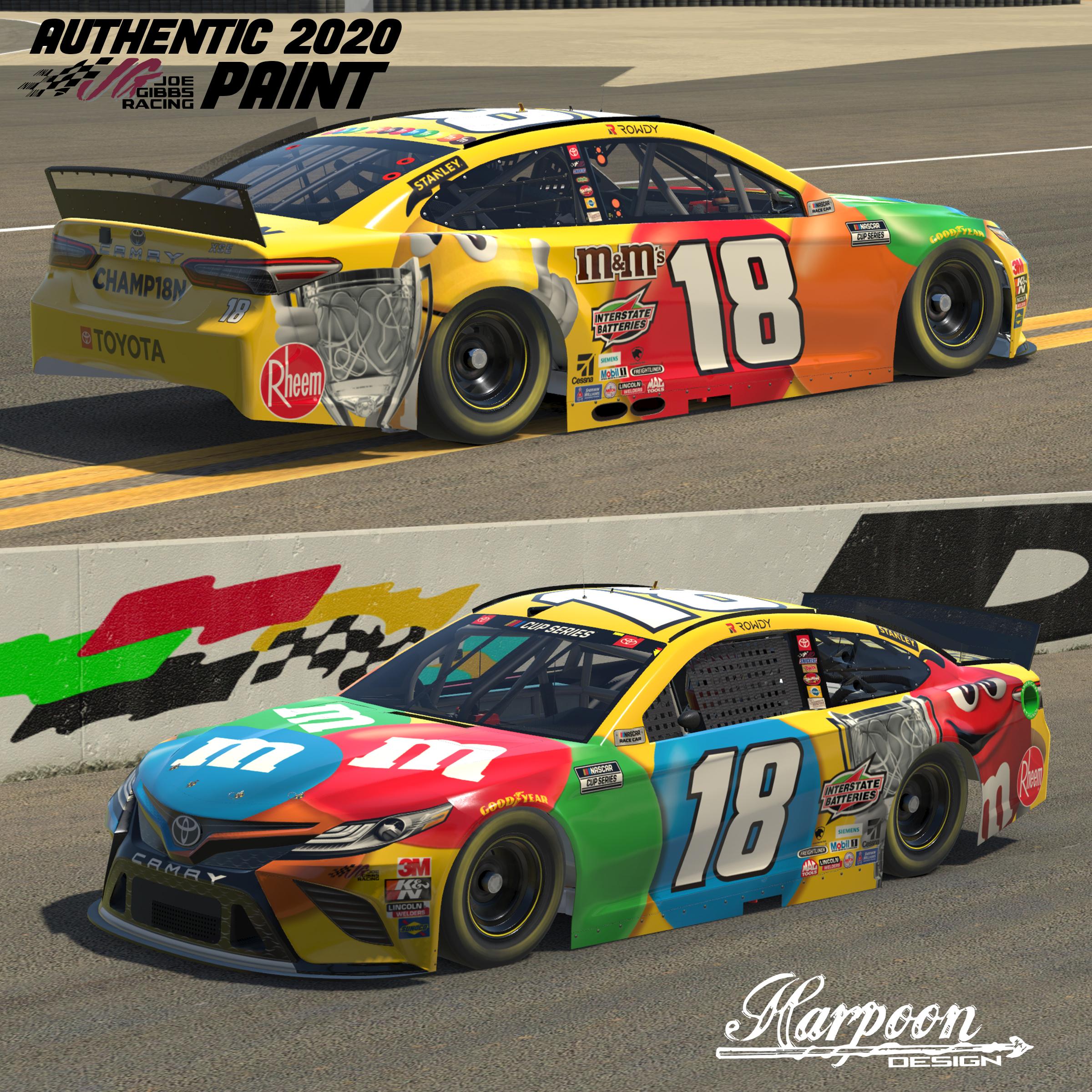 2020 Kyle Busch M&M Champion Camry no num by Brantley Roden - Trading ...